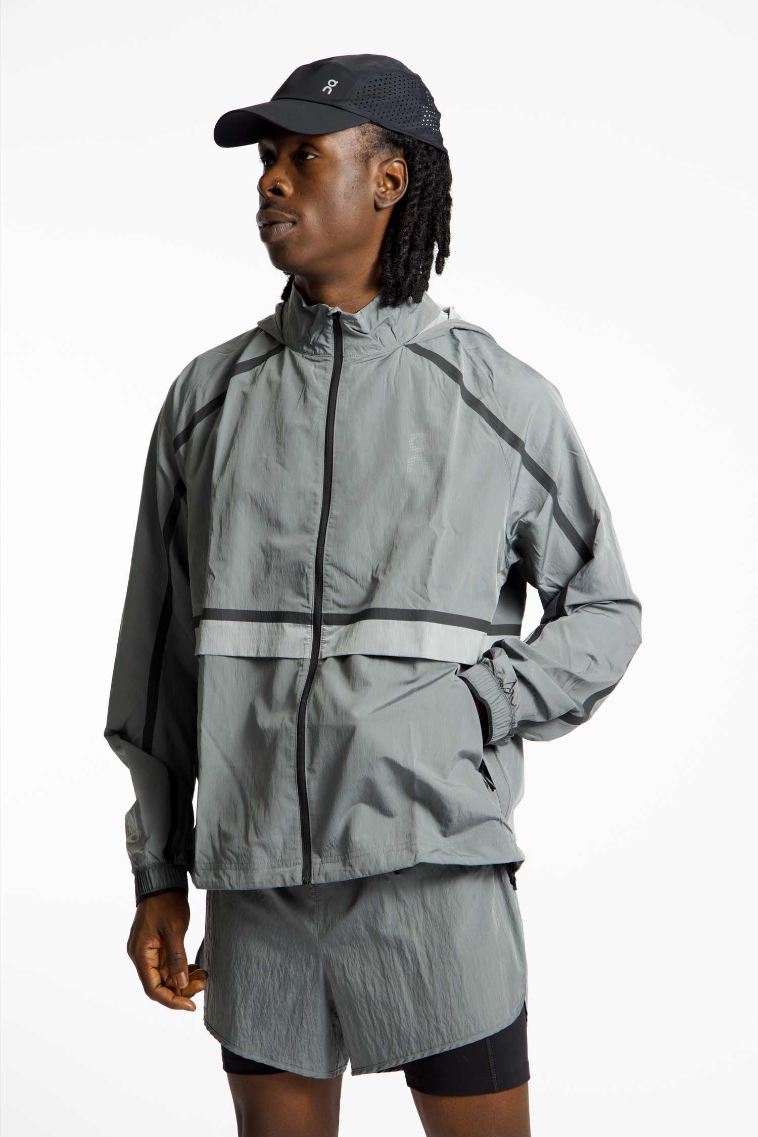 ON Performance Volt Herren Laufjacke Grau, Herren, Größe: S