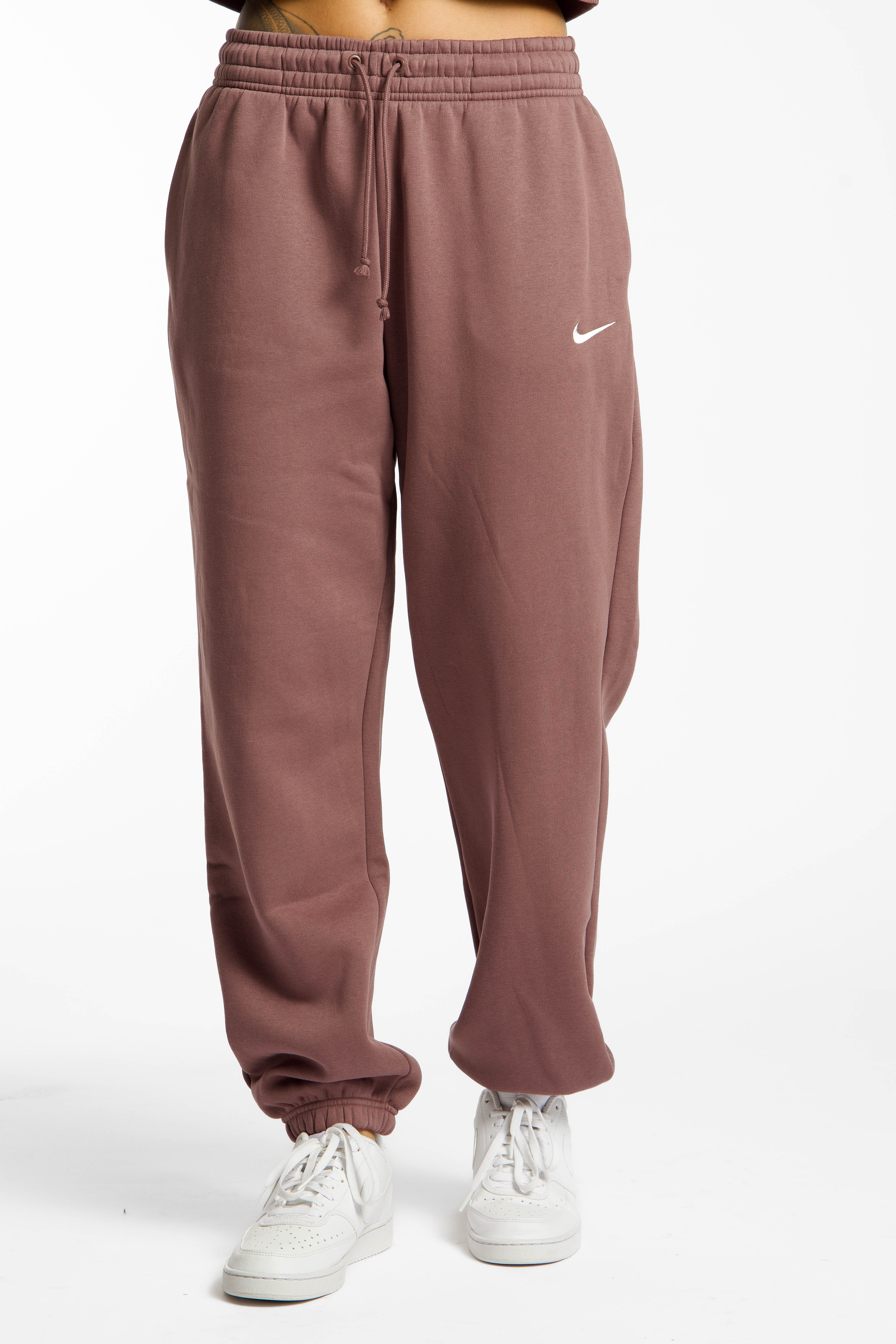 Nike Phoenix Fleece Oversize Damen Trainerhose Braun, Damen, Größe: S