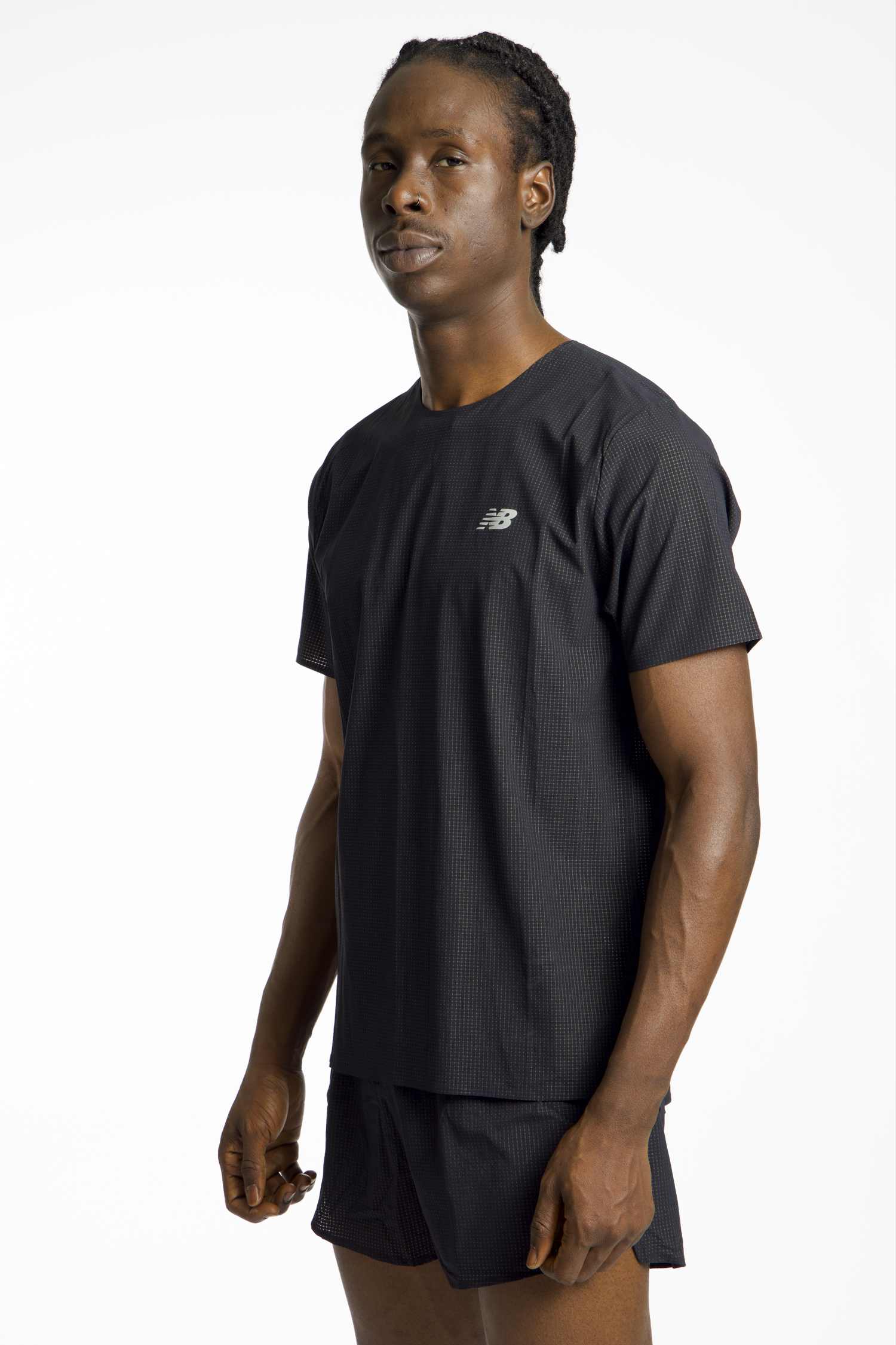 Image of New Balance Race Day Ultra Light Herren T-Shirt Schwarz, Herren, Größe: L