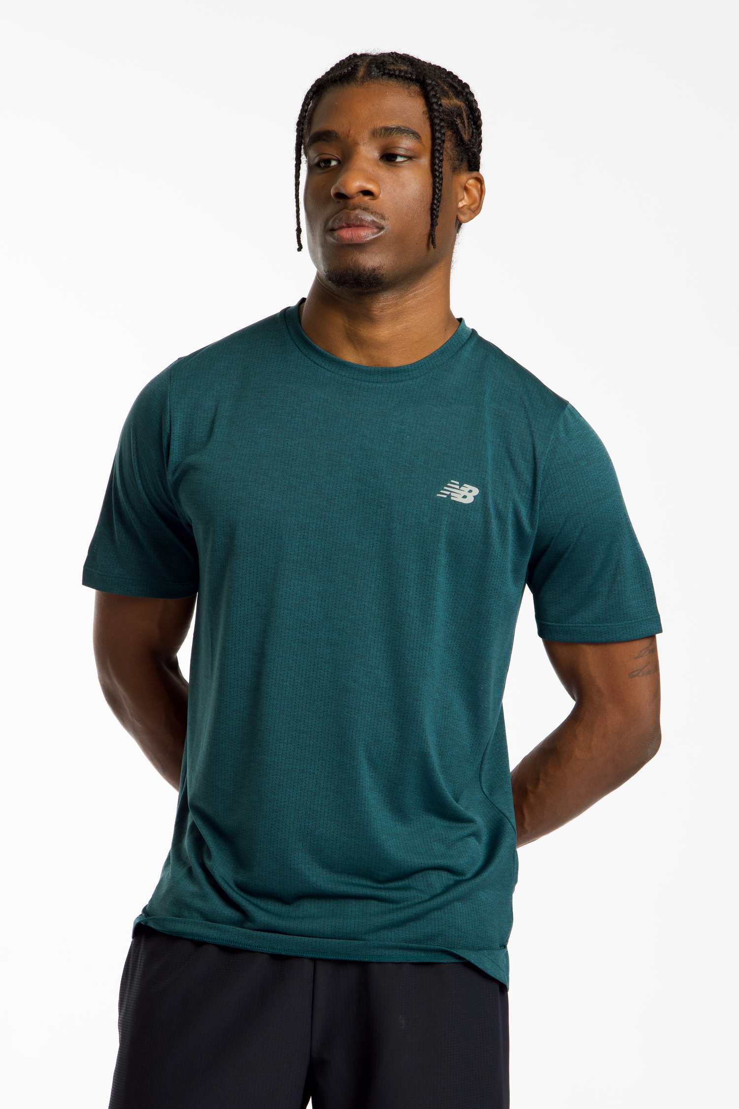 Image of New Balance Athletics Run Herren T-Shirt Grün, Herren, Größe: M