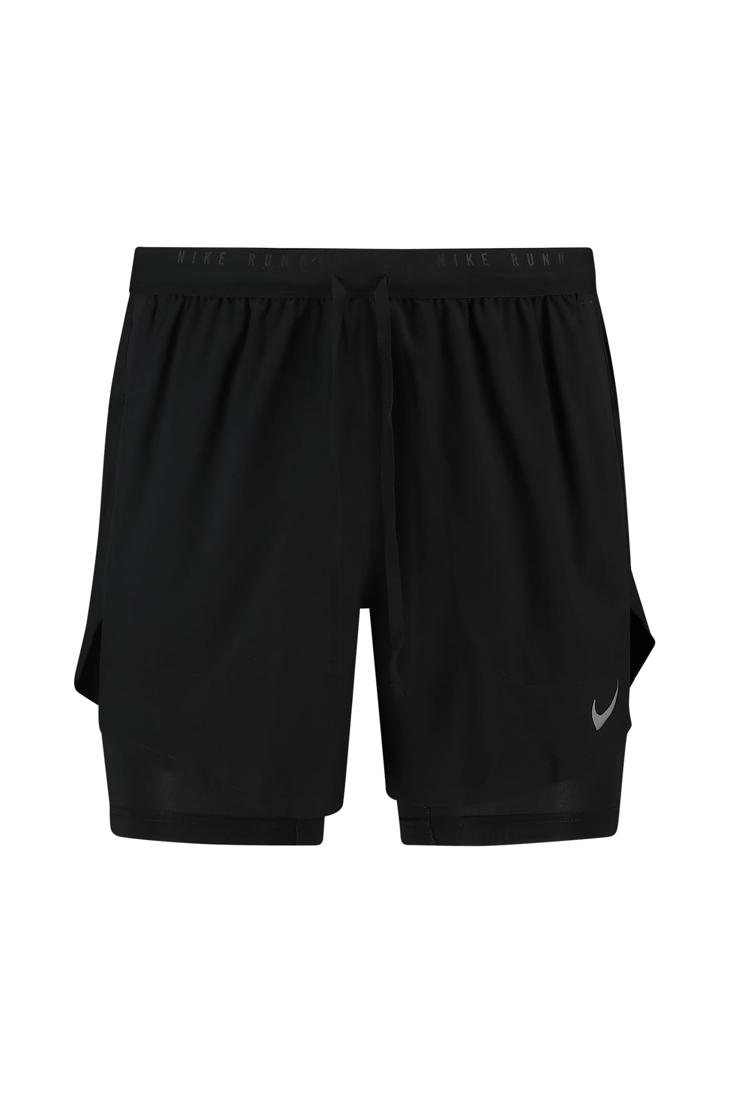 Nike Dri-FIT Stride Hybrid 2in1 5" Herren Short Schwarz, Herren, Größe: M