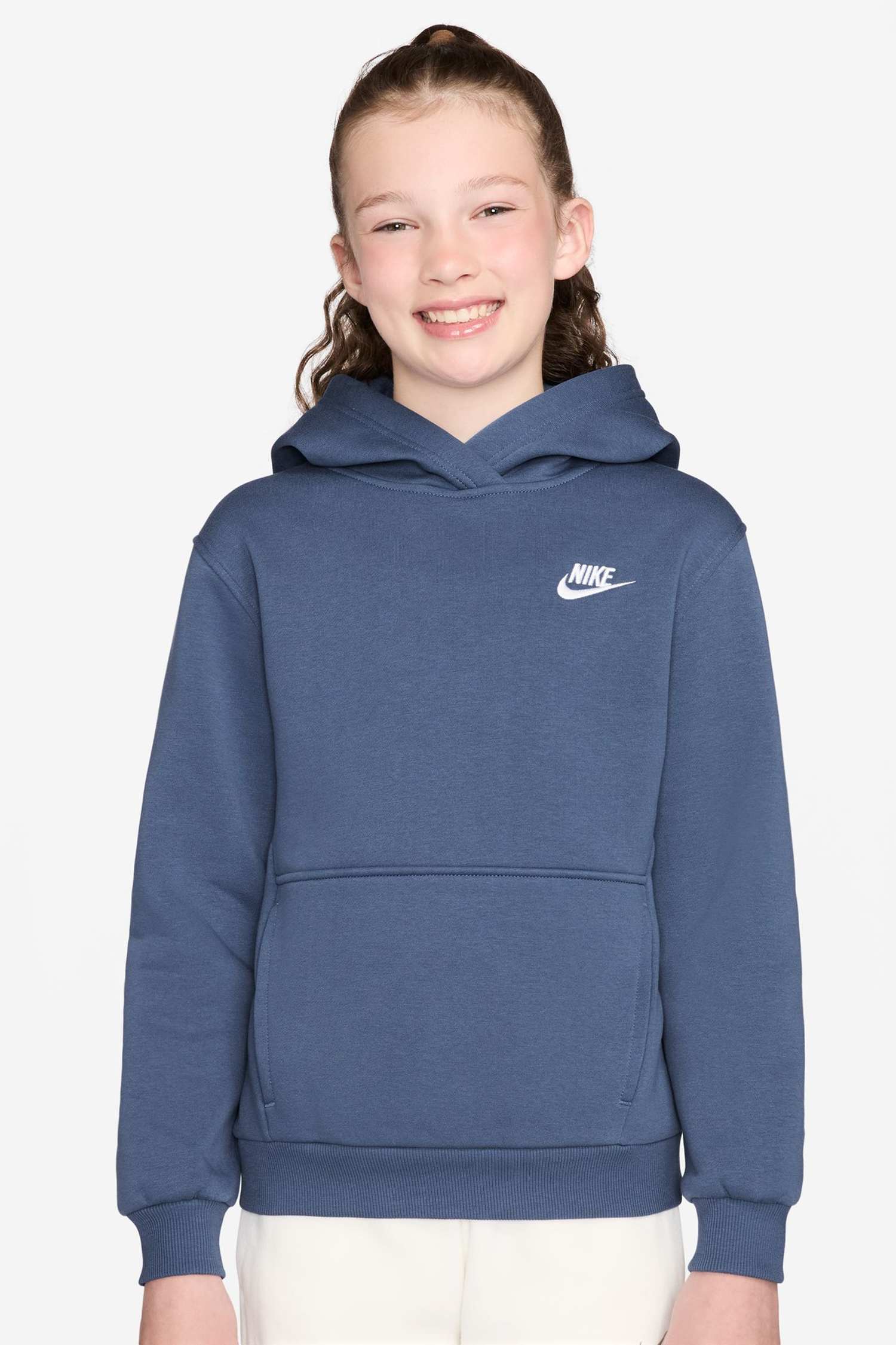 Image of Nike Club Fleece Kinder Hoodie Blau, , Größe: 164
