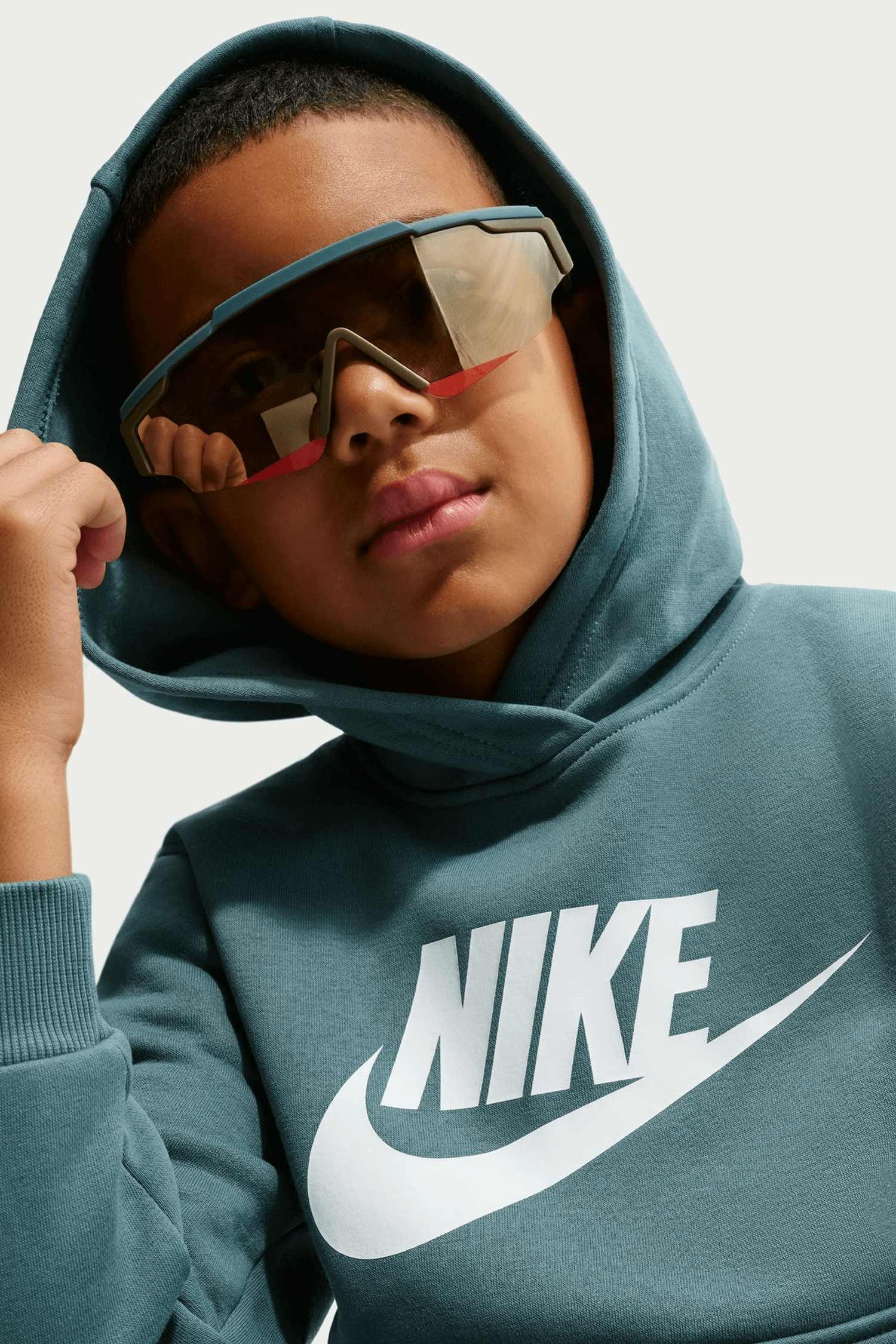 Image of Nike Club Fleece Kinder Hoodie Grün, , Größe: 164