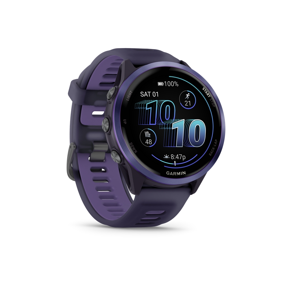 GARMIN Forerunner® 570 47 mm Sportuhr Lila, Herren, Größe: 0