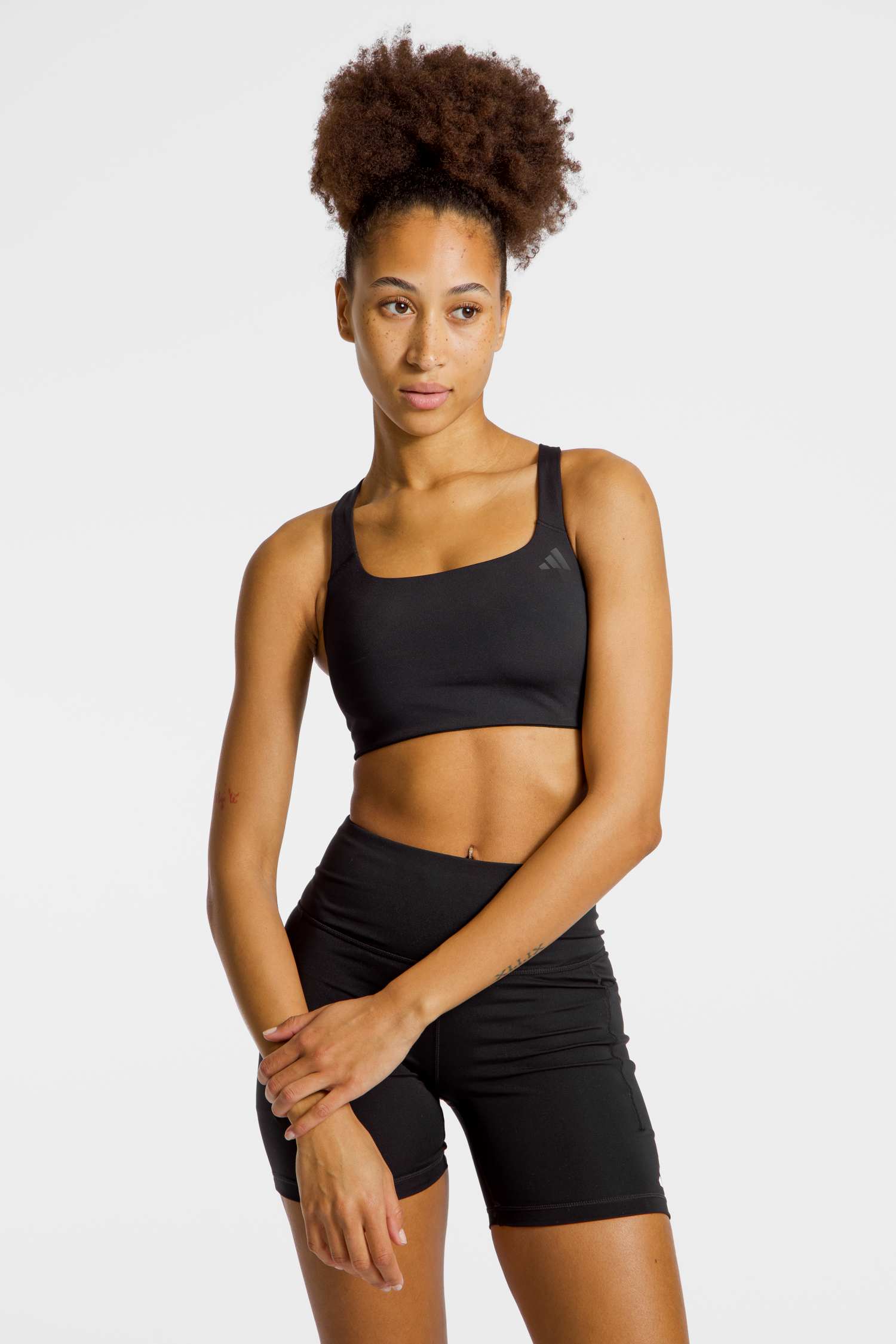Image of adidas Optime Workout Medium Damen Sport-BH Schwarz, Damen, Größe: L