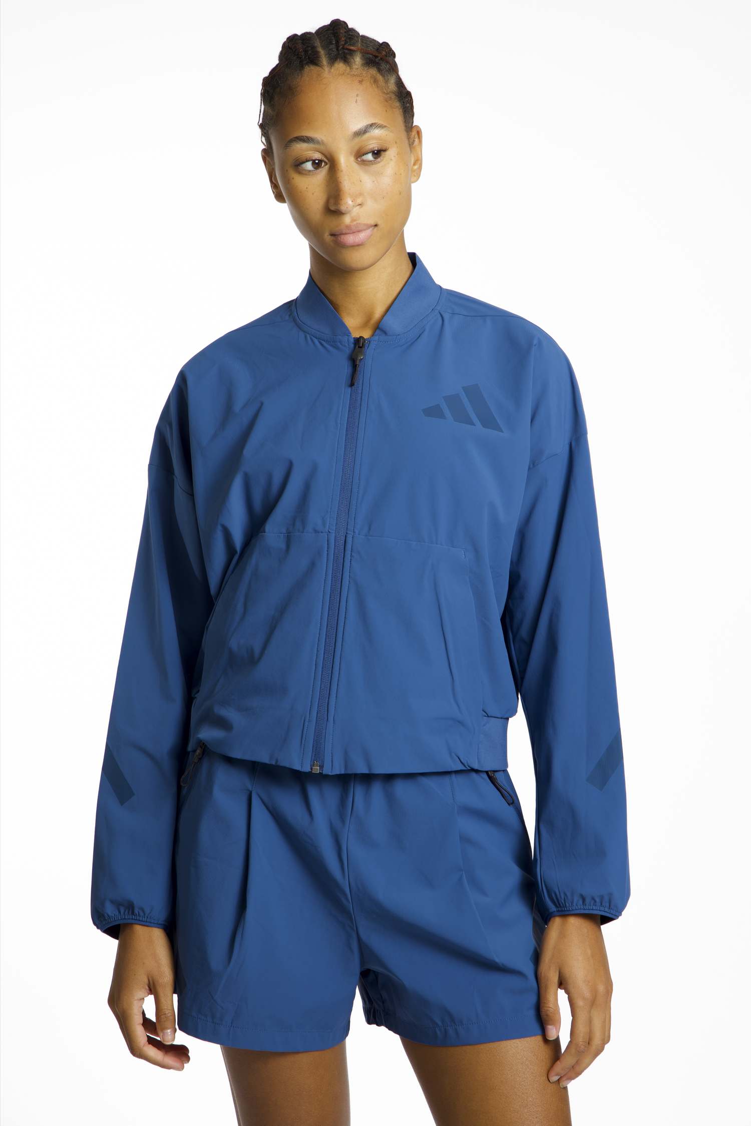 Image of adidas Z.N.E. Woven Bomber Damen Trainingsjacke Blau, Damen, Größe: M