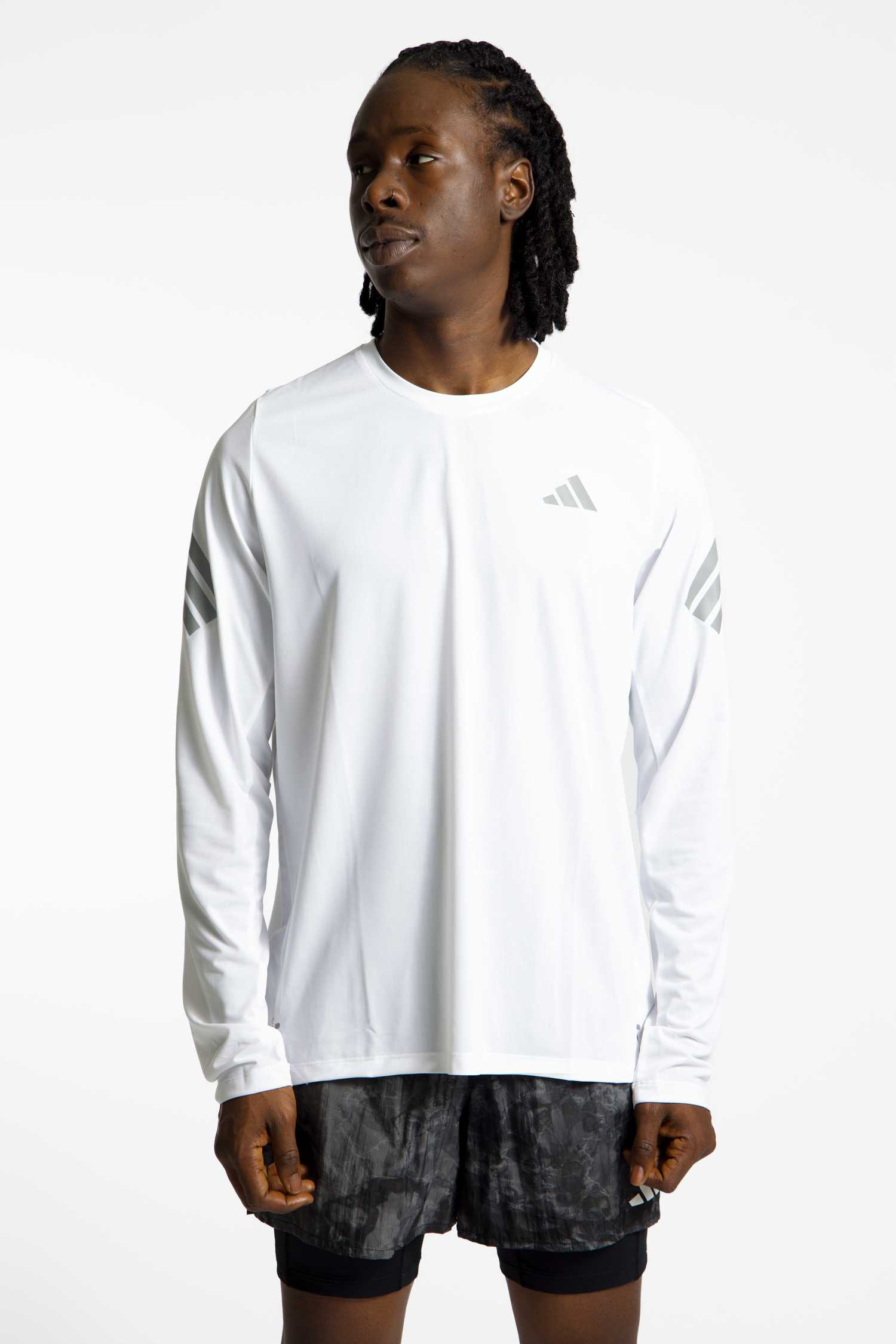 adidas adi365 Iconic Running Herren Longsleeve Weiss, Herren, Größe: L