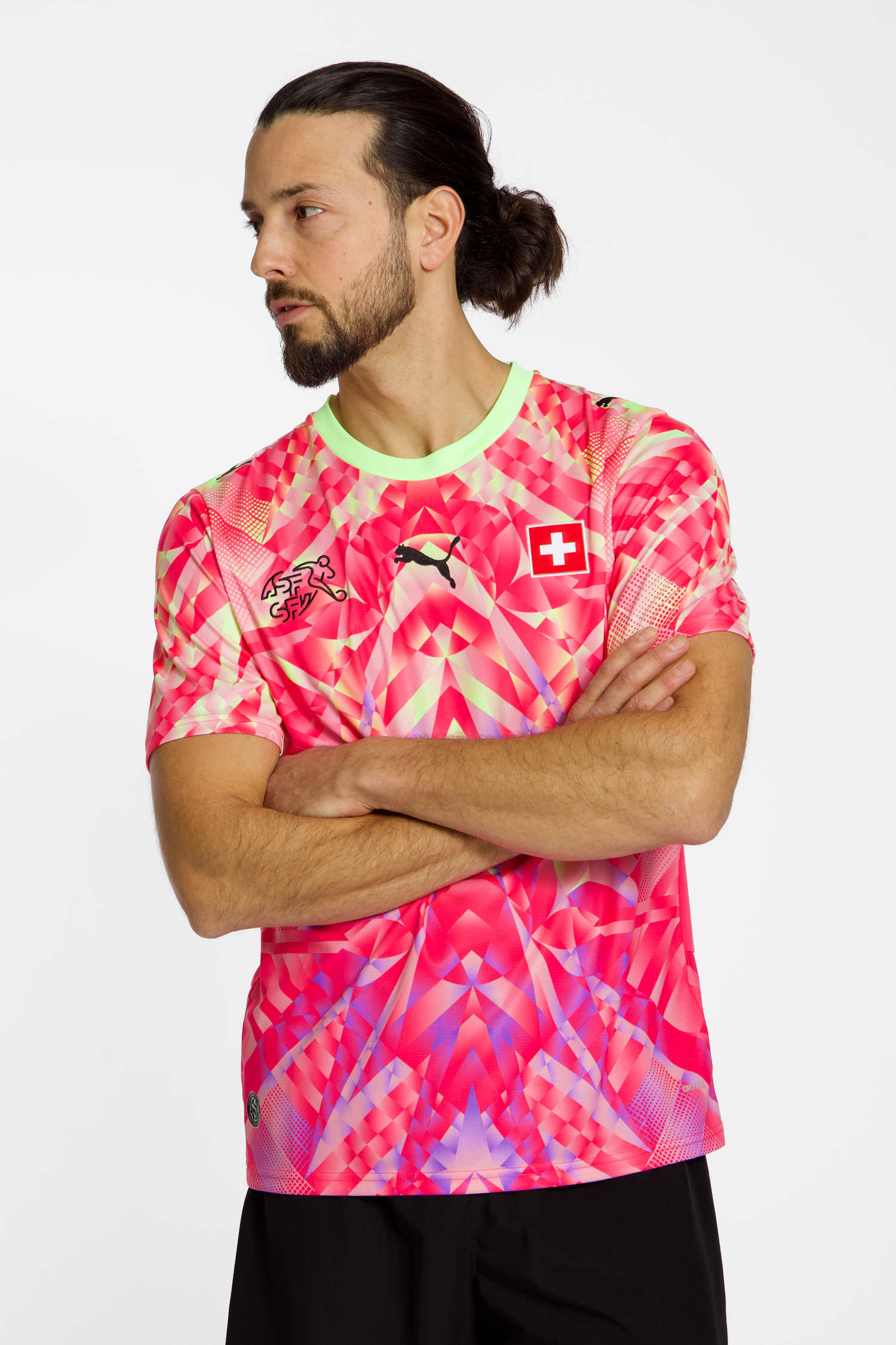 Suisse Replica Match maillot de gardien hommes CDM 2026 rose