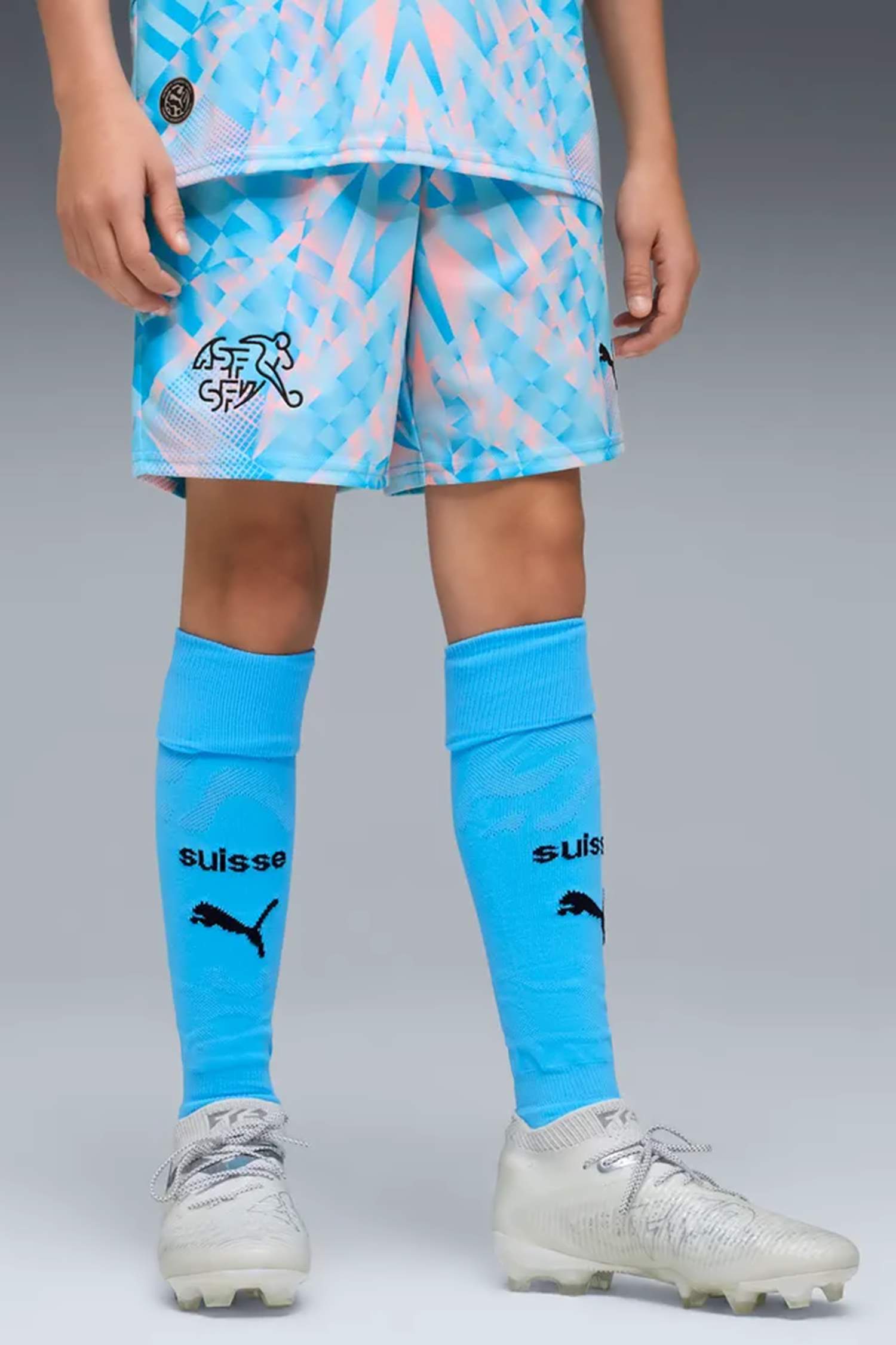 Image of PUMA Schweiz Replica Kinder Torwartshort WM 2026 blau Blau, , Größe: 152