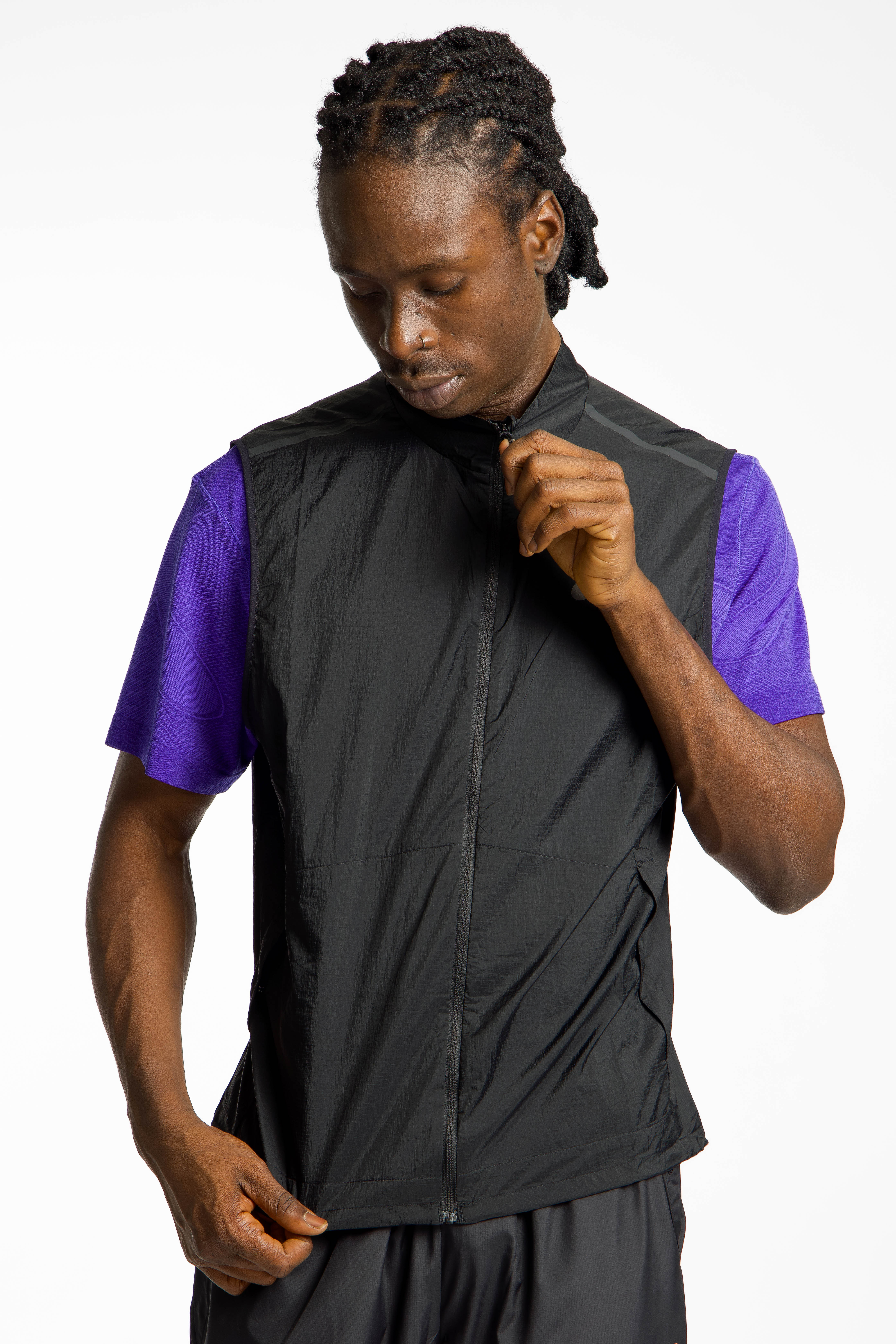 ASICS Metarun Packable Herren Gilet Schwarz, Herren, Größe: M
