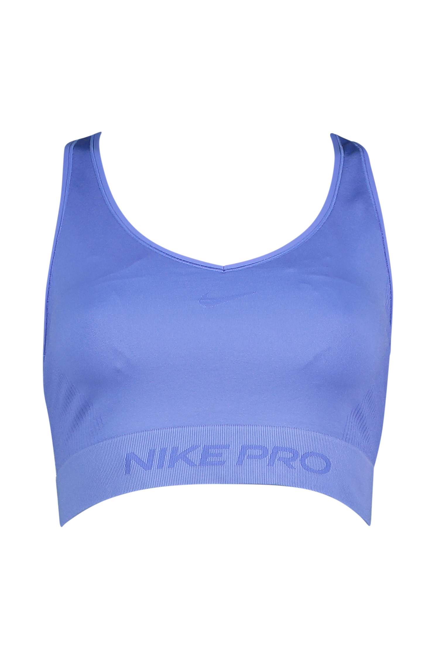 Image of Nike Pro Seamless Dri-FIT Cropped Damen Top Blau, Damen, Größe: M