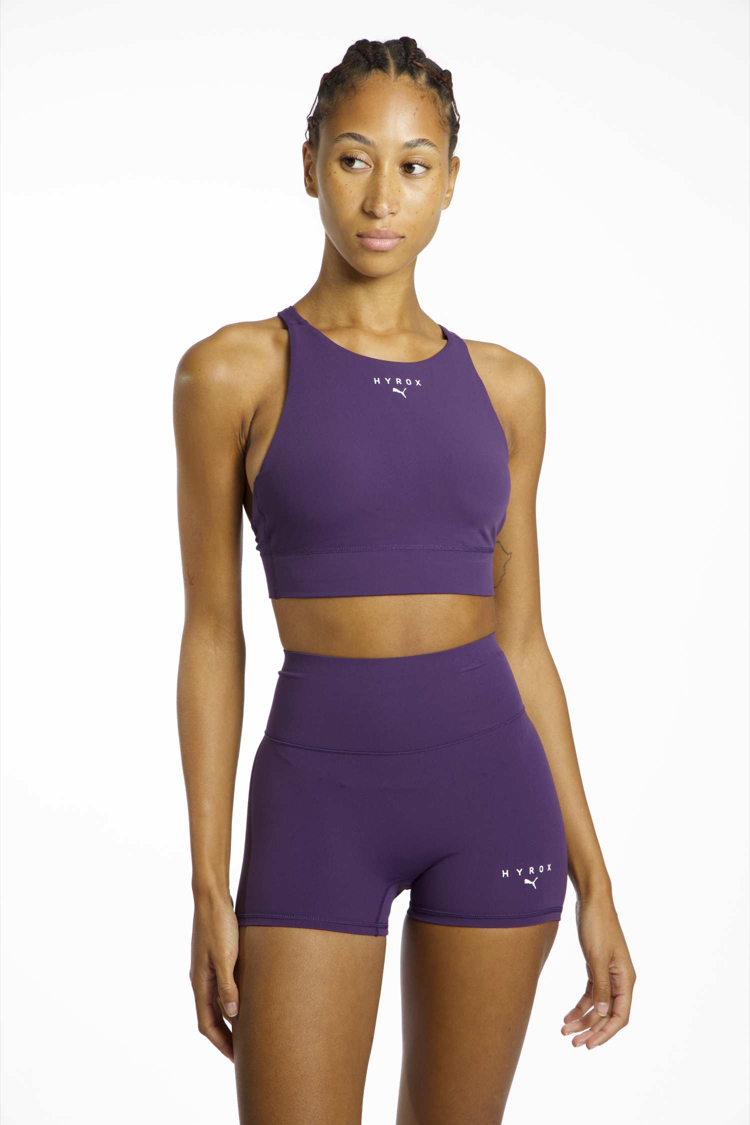 Image of PUMA x HYROX Shapeluxe High Damen Sport-BH Lila, Damen, Größe: L