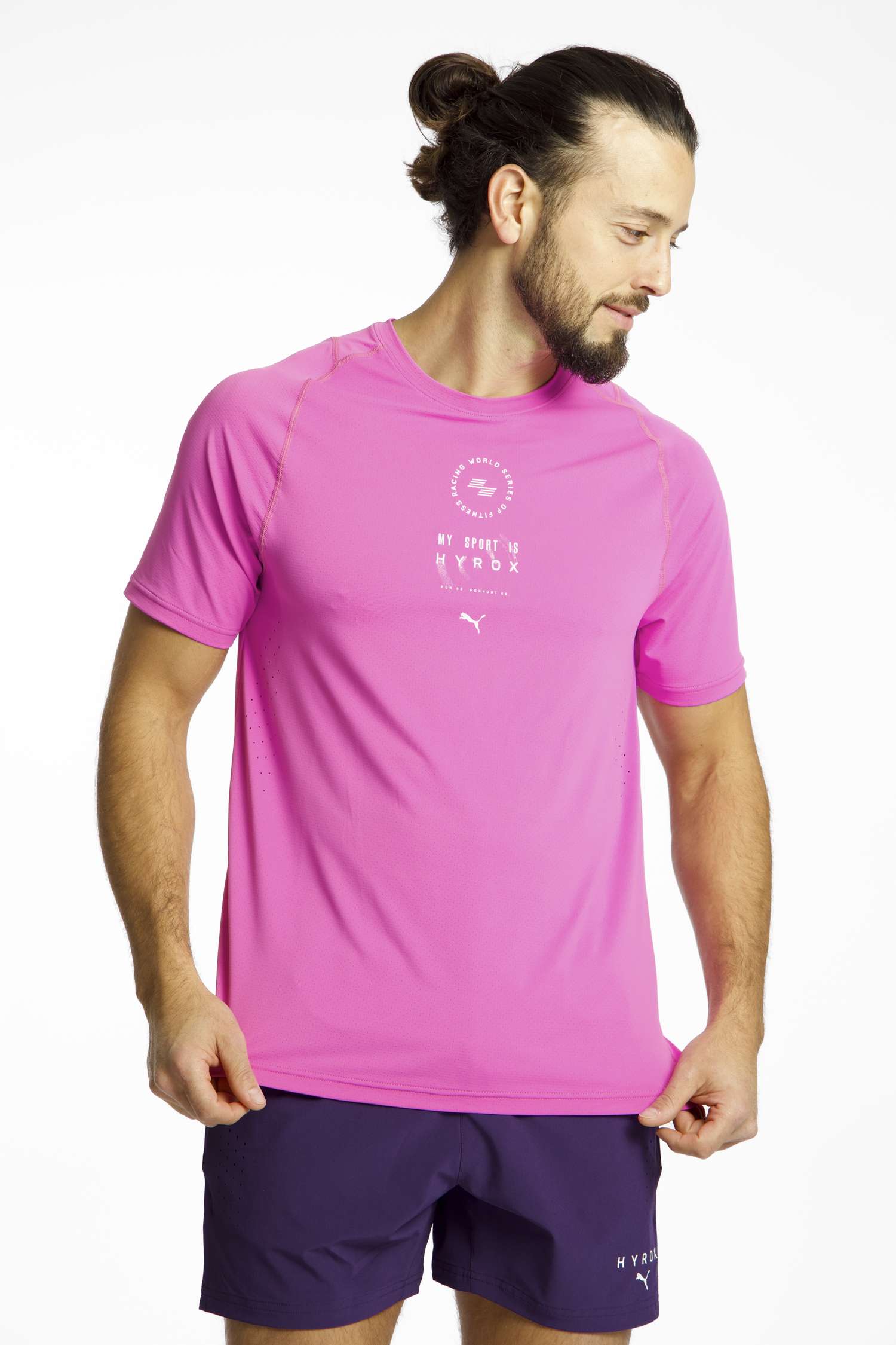 Image of PUMA x HYROX DRYELITE Training Herren T-Shirt Pink, Herren, Größe: L