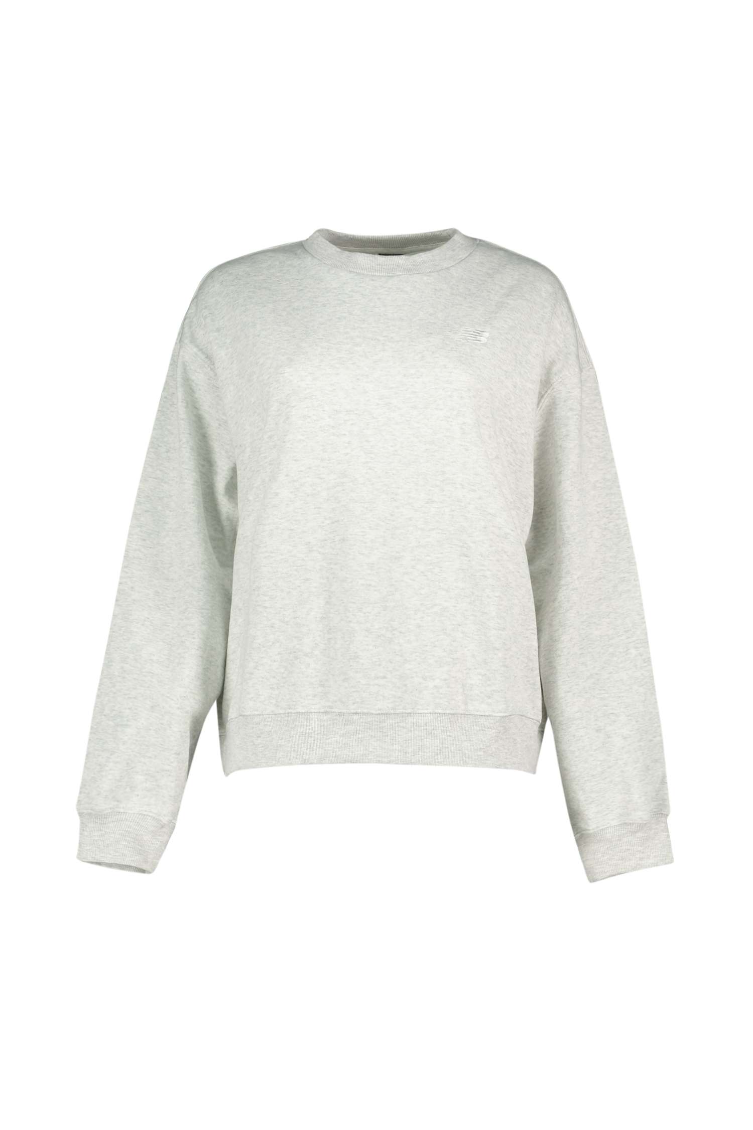 Image of New Balance Sport Essentials French Terry Small Logo Damen Pullover Grau, Damen, Größe: L