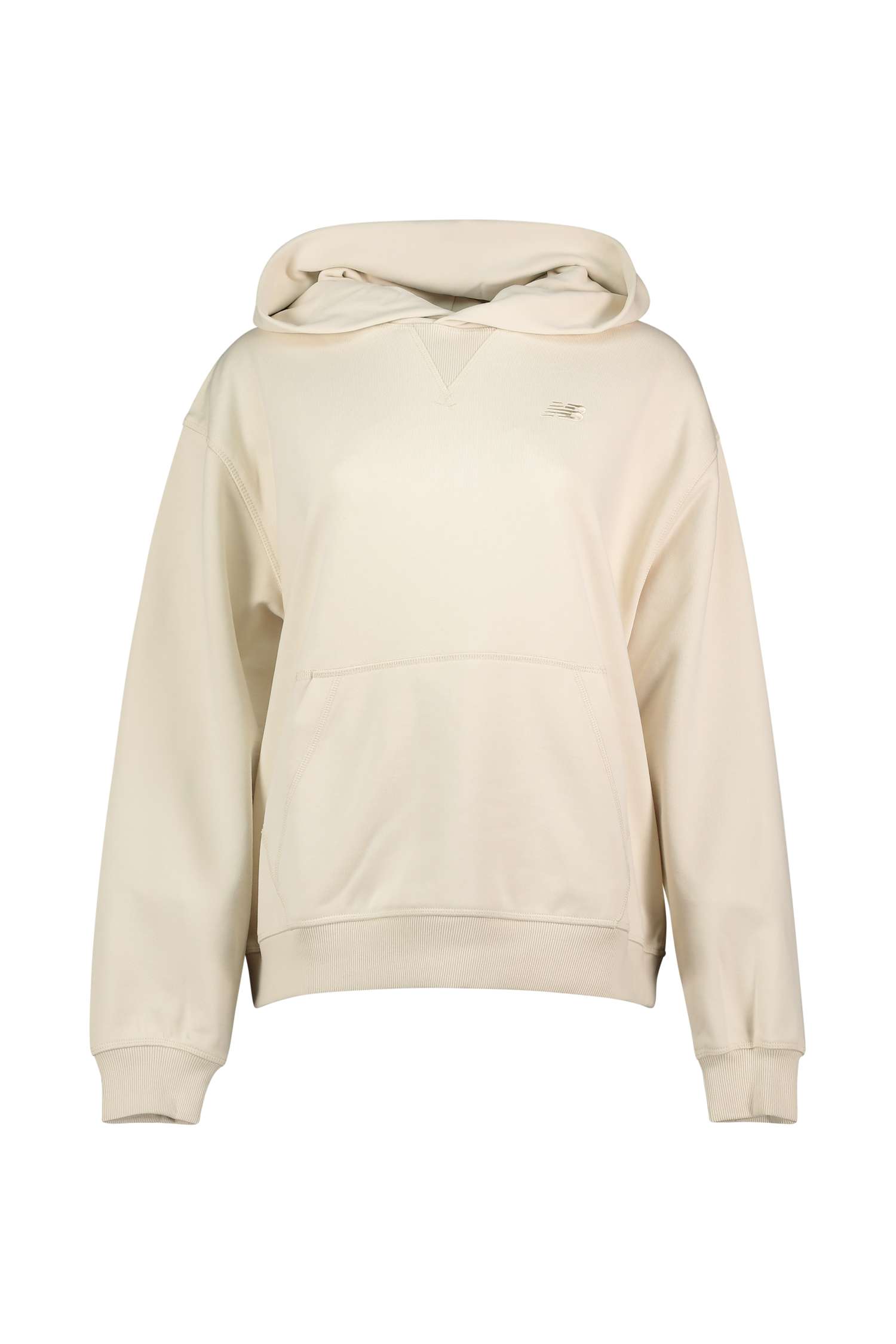 Image of New Balance NB Athletics French Terry Damen Hoodie Beige, Damen, Größe: L