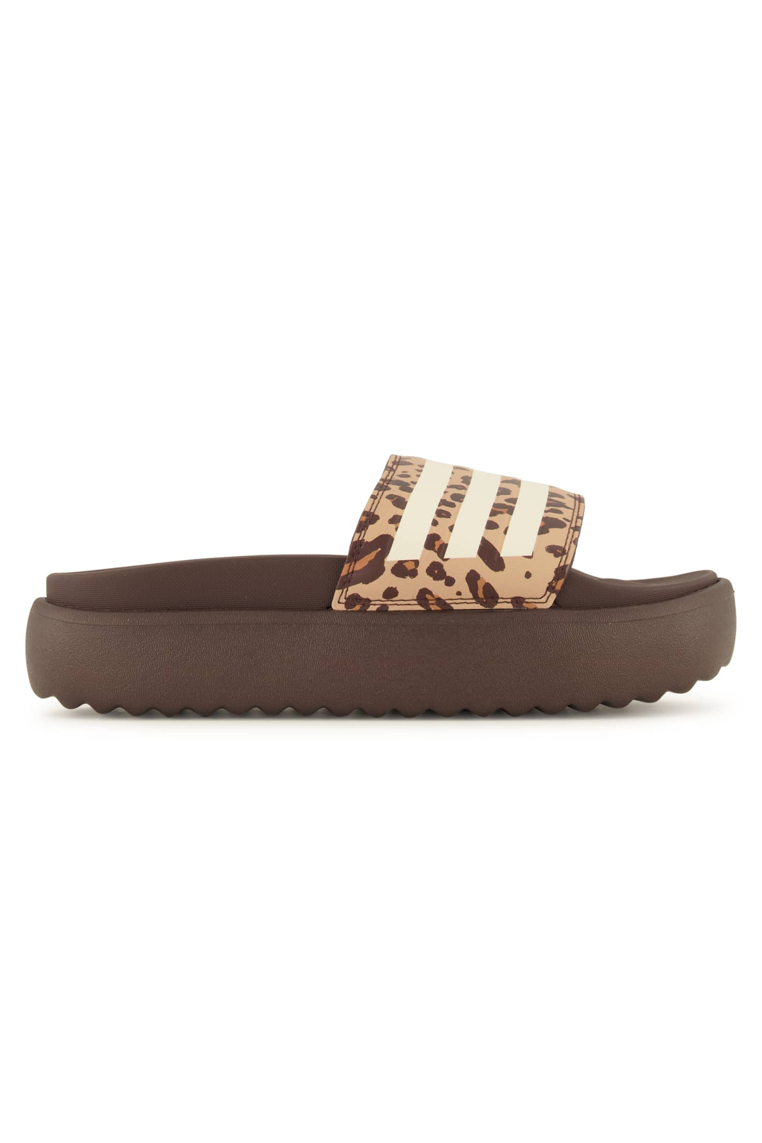 Image of adidas Platform Adilette Damen Slipper Braun, Damen, Größe: 5
