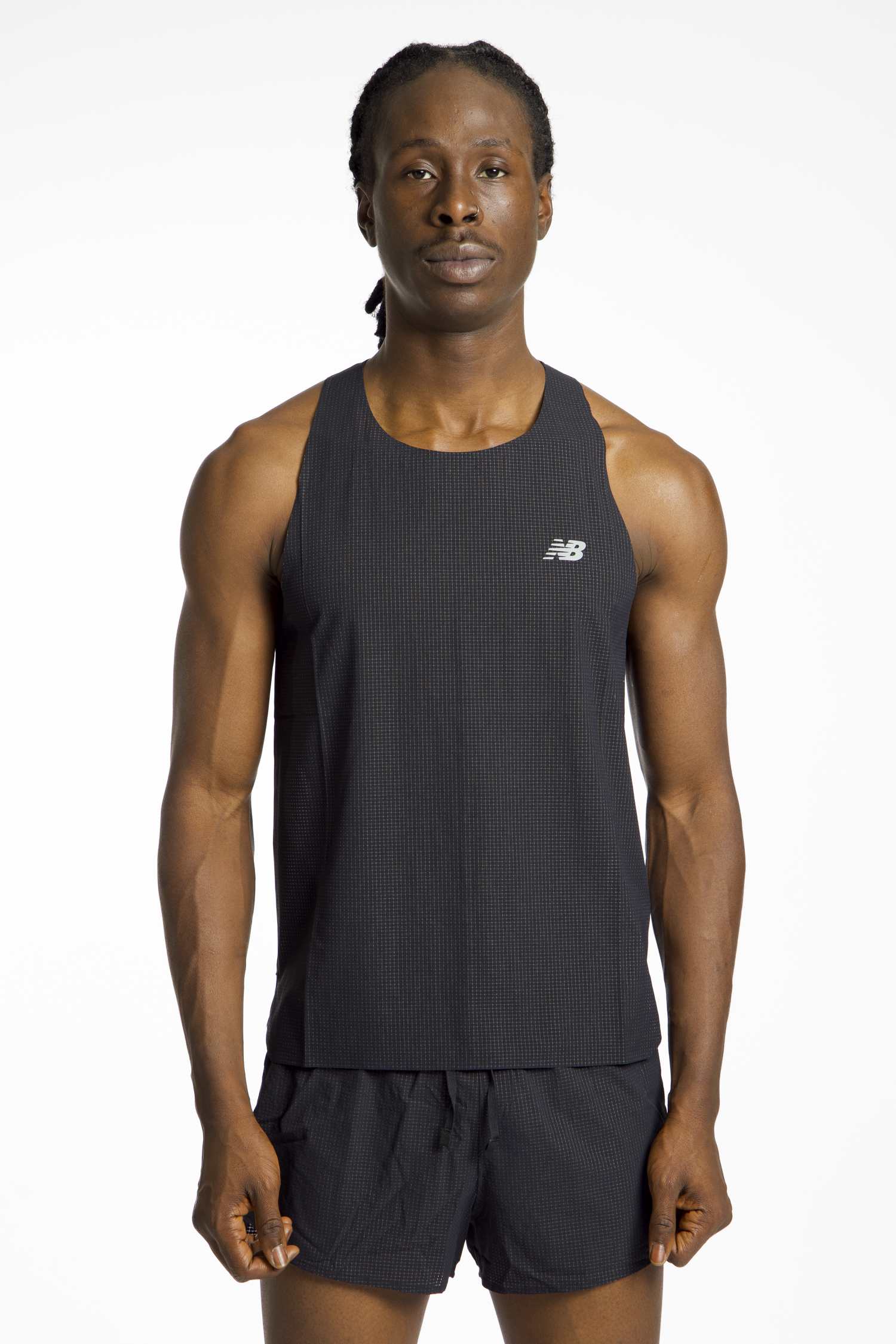 Image of New Balance Race Day Ultra Light Herren Tanktop Schwarz, Herren, Größe: M