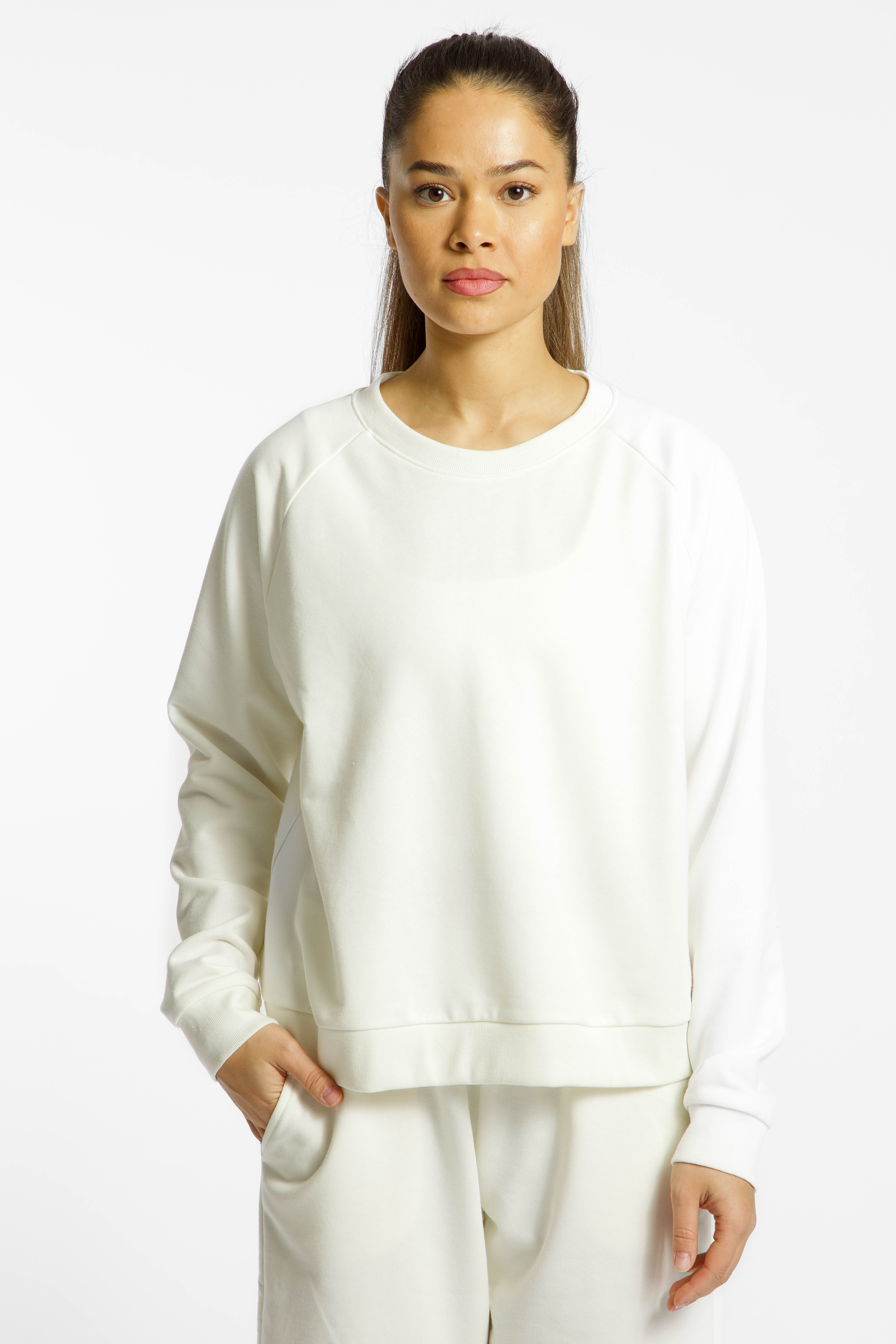 Image of POWERZONE Damen Pullover Weiss, Damen, Größe: XL