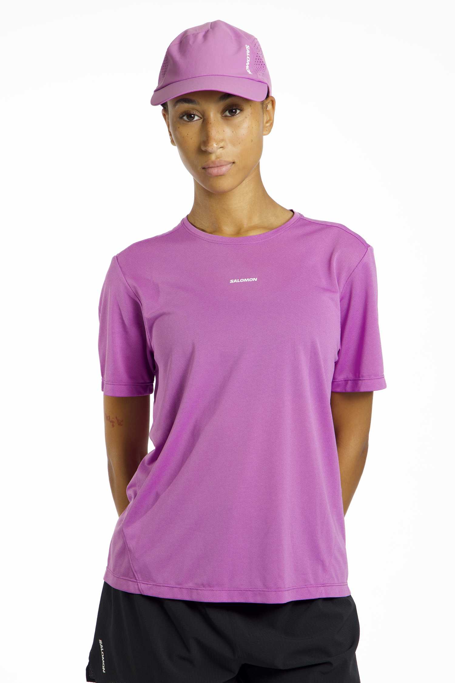 Image of Salomon Shakeout Core Damen T-Shirt Pink, Damen, Größe: L