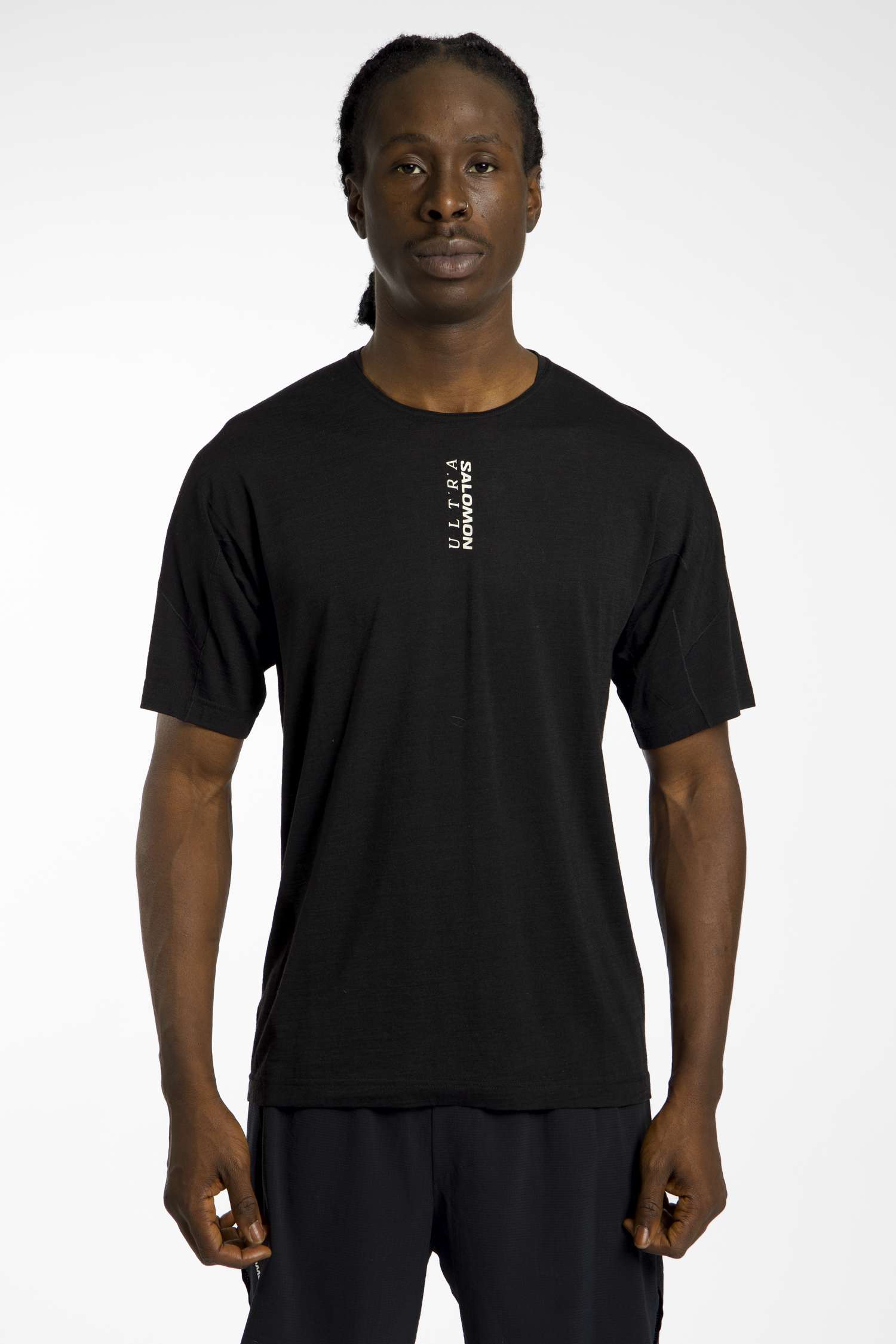 Image of Salomon Ultra All Day All Mountain Herren T-Shirt Schwarz, Herren, Größe: L