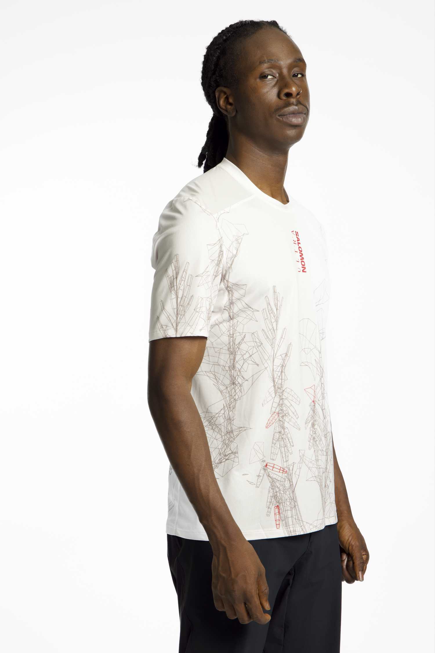 Image of Salomon S/LAB Ultra Print Herren T-Shirt Lila, Herren, Größe: S