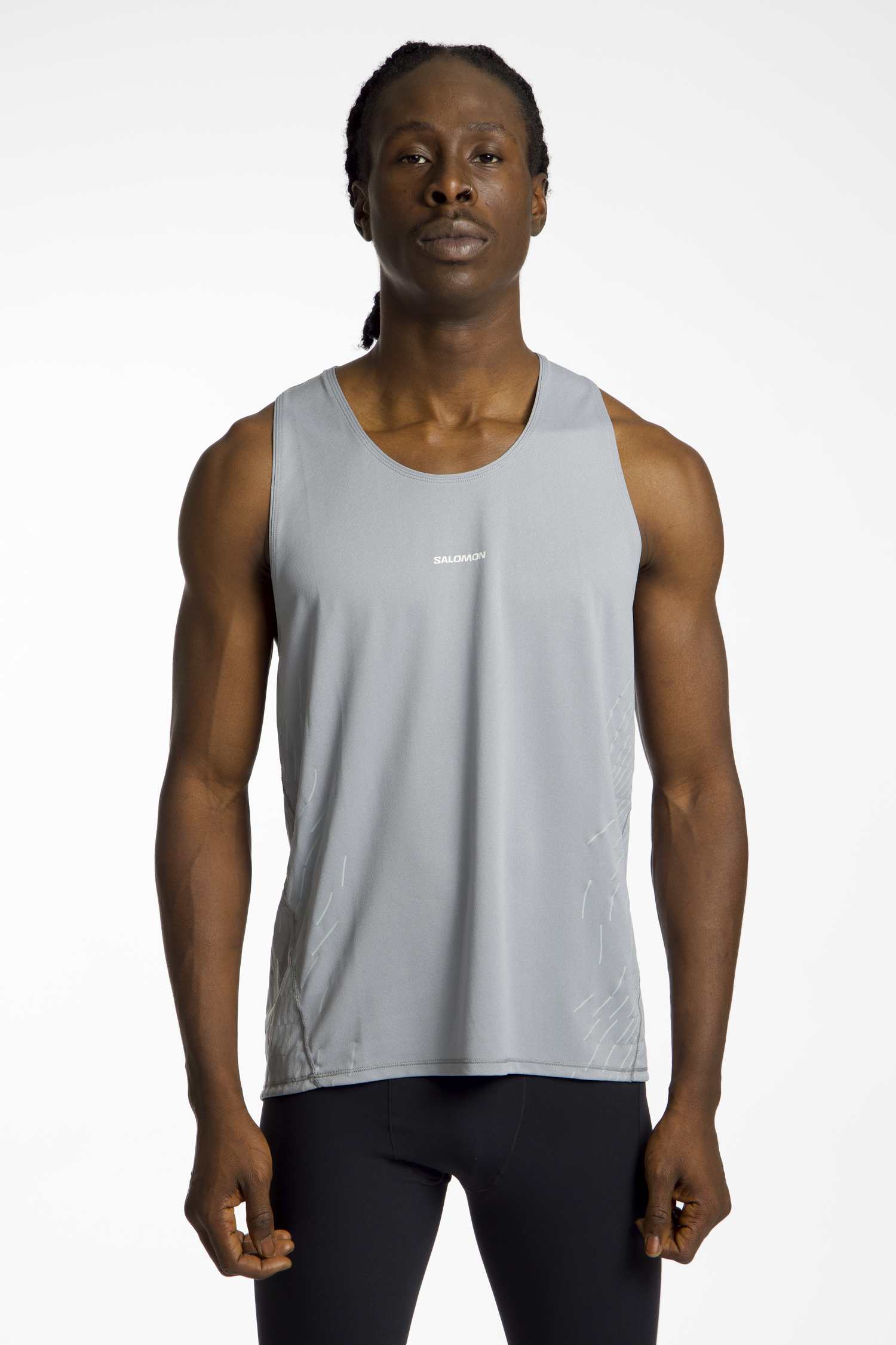 Image of Salomon Sense Aero Herren Tanktop Grau, Herren, Größe: S