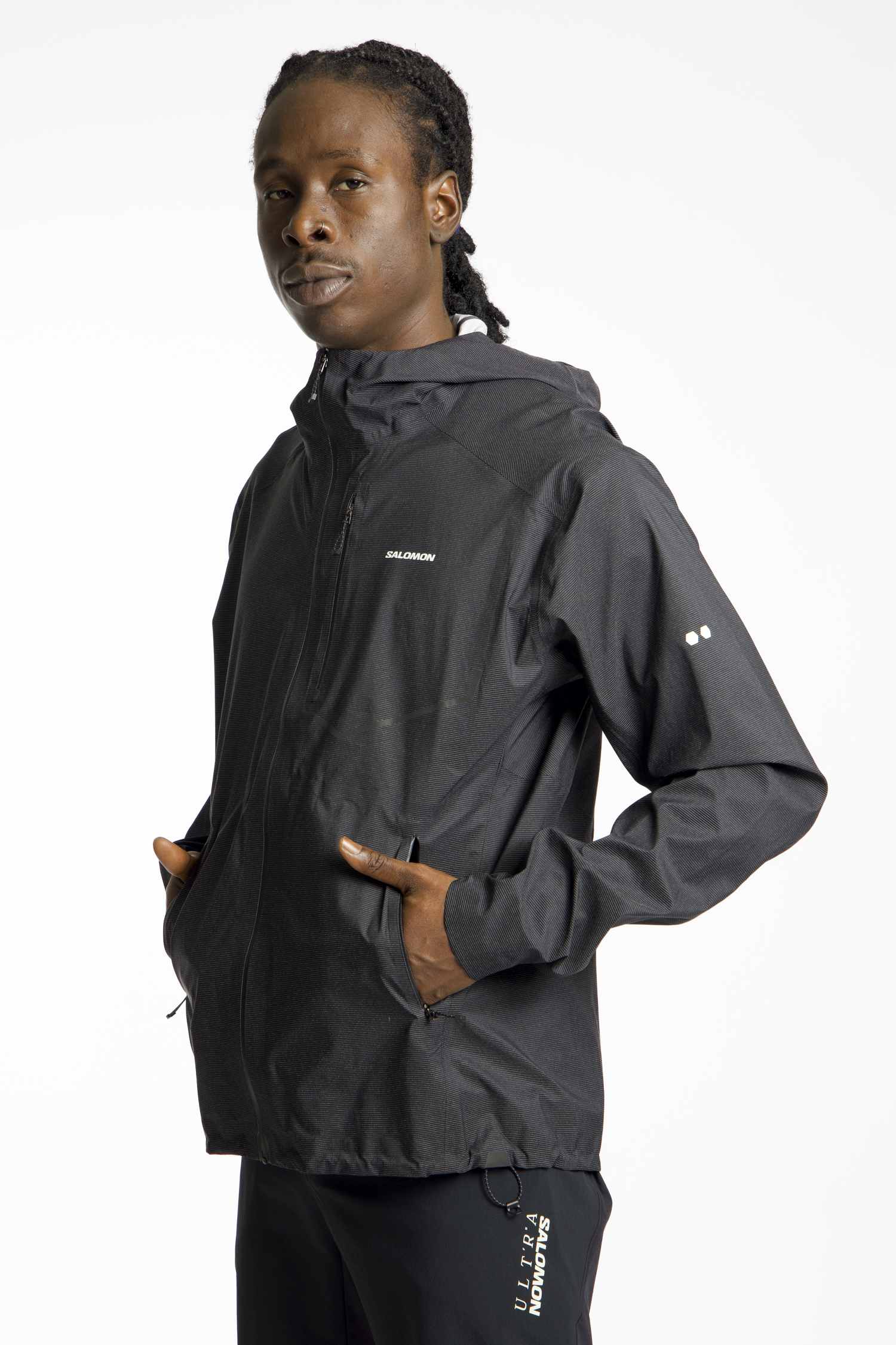 Image of Salomon S/LAB Bonatti Infinite Herren Laufjacke Schwarz, Herren, Größe: L