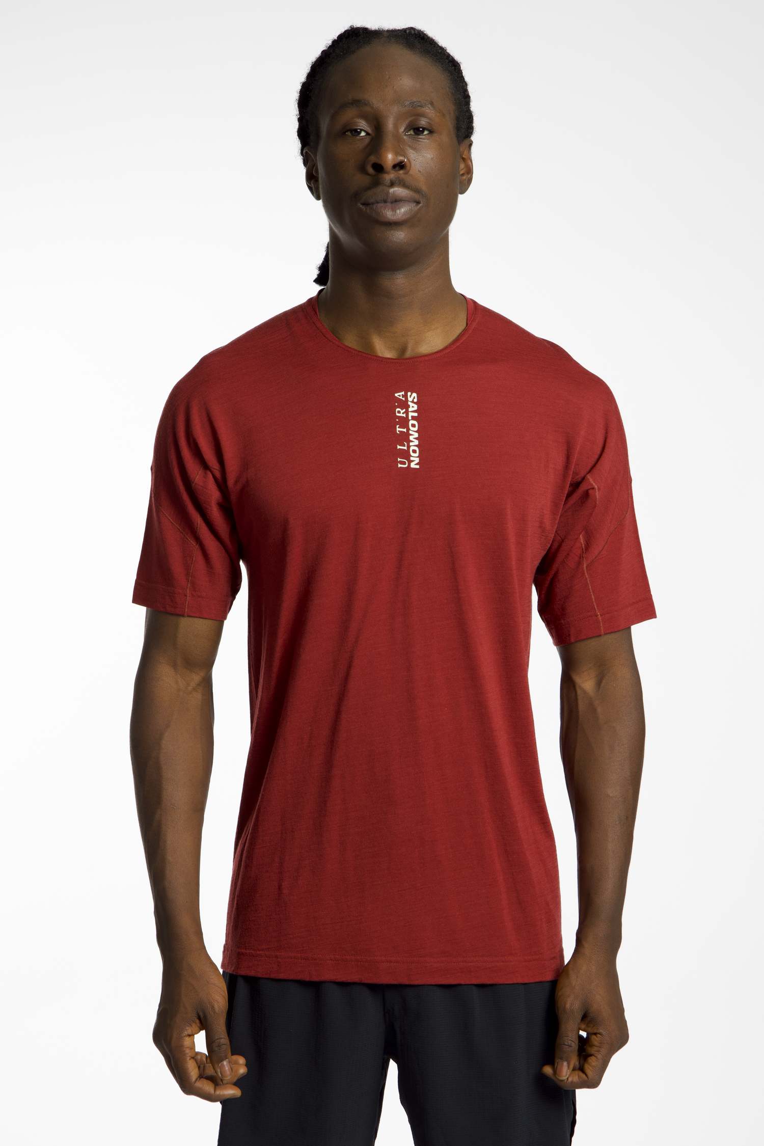 Image of Salomon Ultra All Day All Mountain Herren T-Shirt Rot, Herren, Größe: L