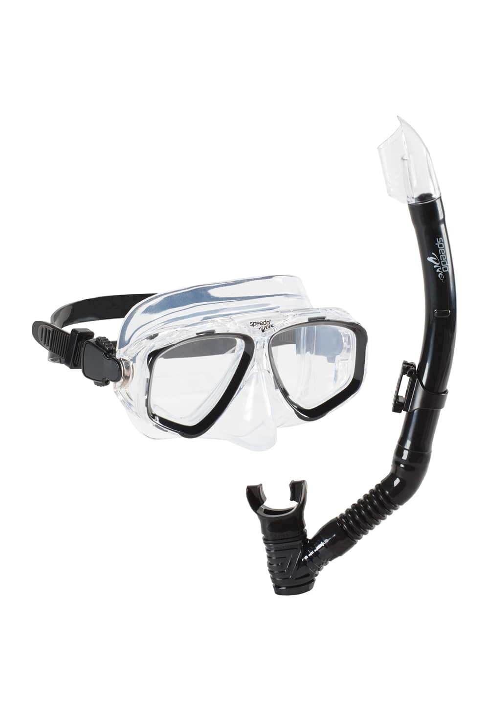 Image of speedo Adventure Schnorchel Set Schwarz, Herren, Größe: ONE SIZE