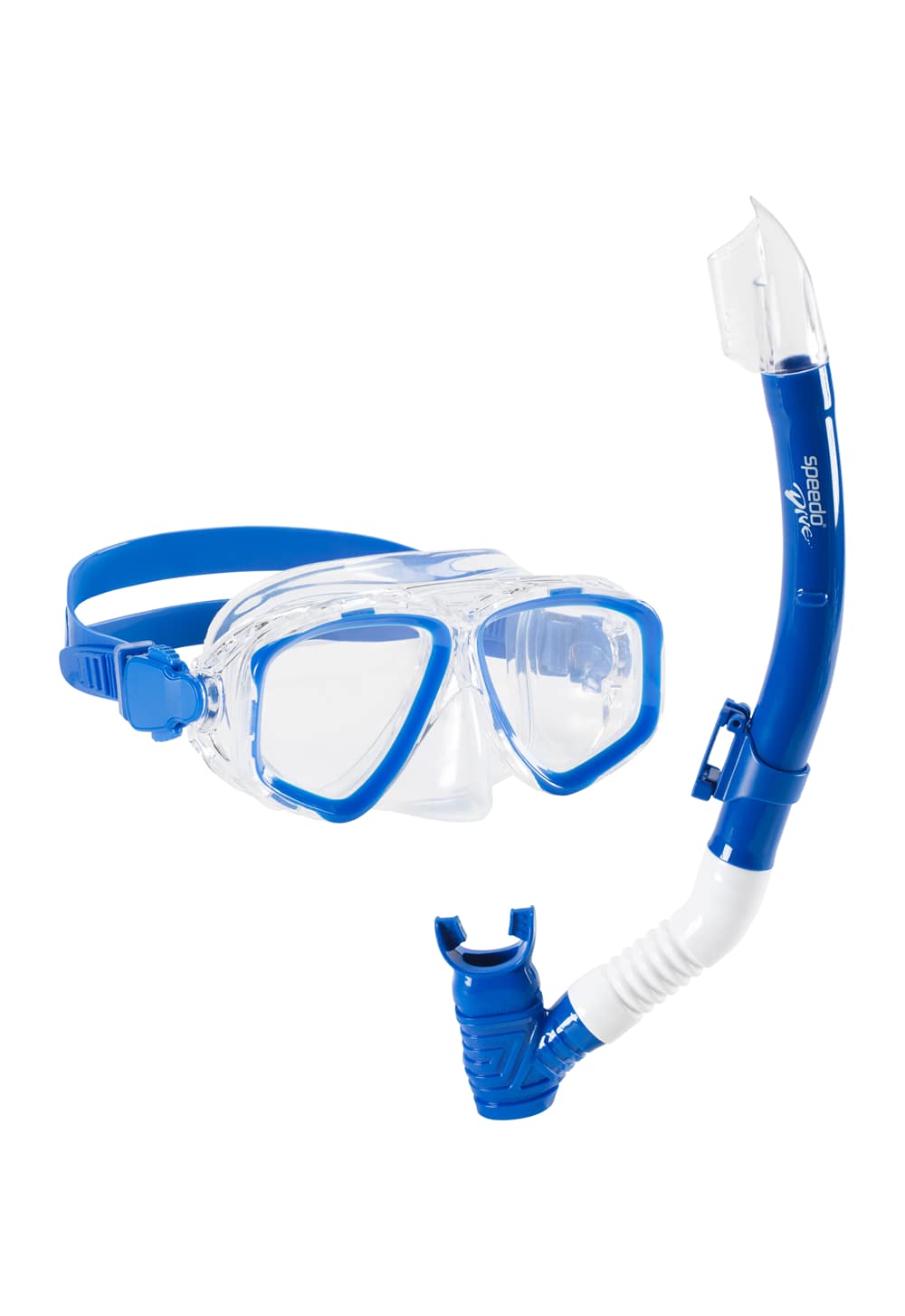 Image of speedo Adventure Kinder Schnorchel Set Blau, , Größe: ONE SIZE