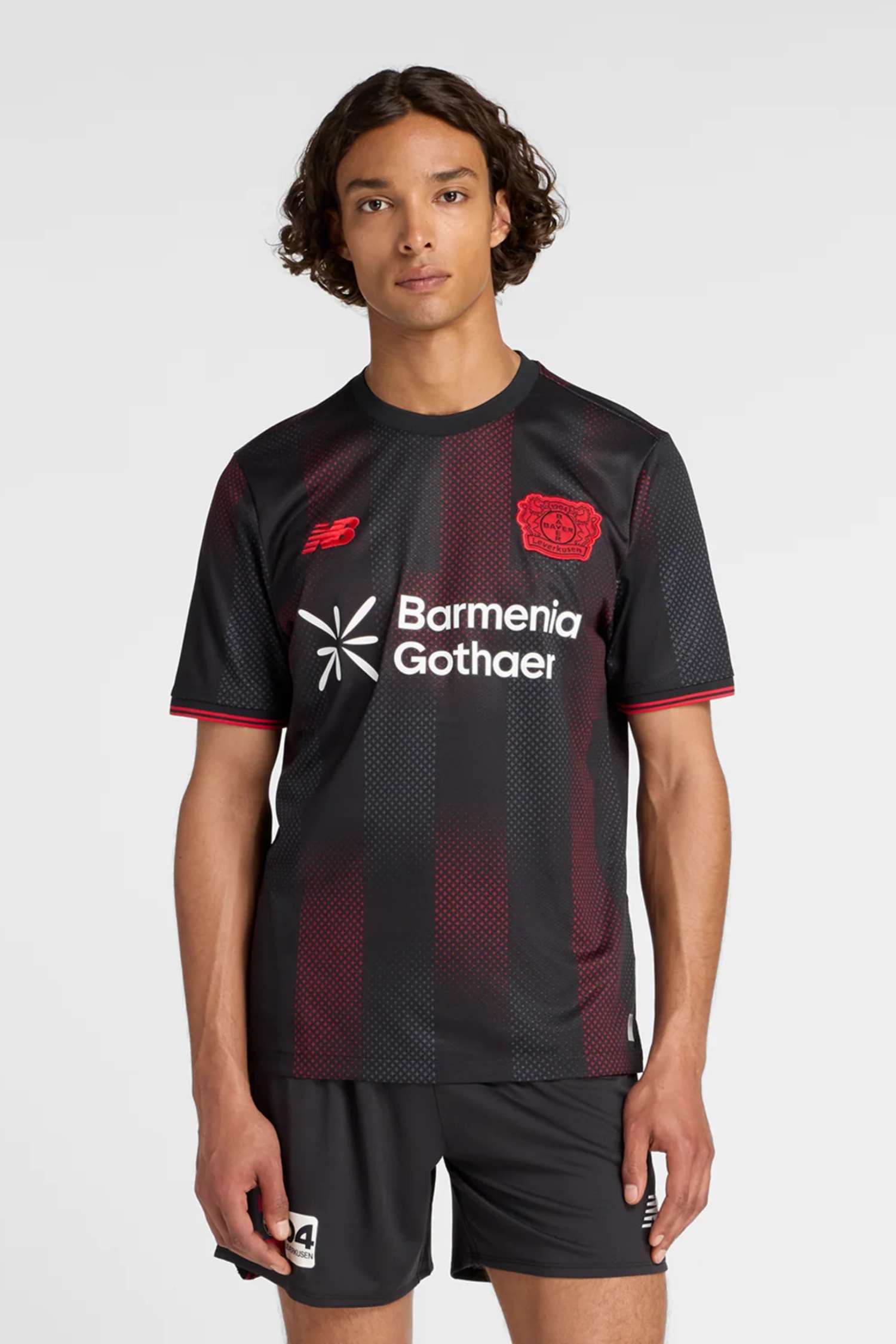 Image of New Balance Bayer 04 Leverkusen Home Herren Fussballtrikot 25/26 Schwarz, Herren, Größe: L