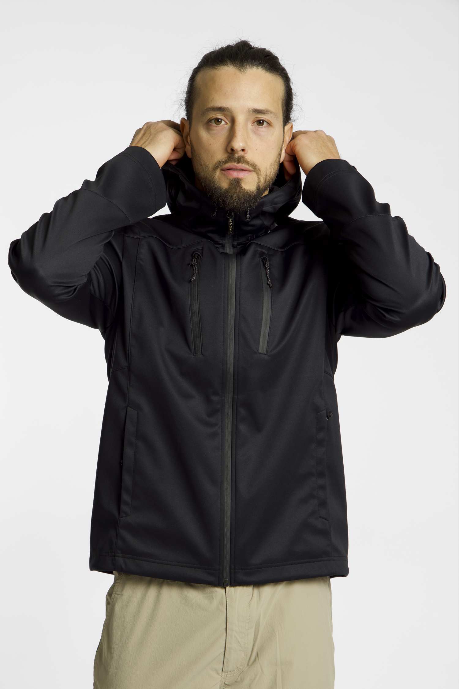 46 NORD Herren Softshelljacke Schwarz, Herren, Größe: S