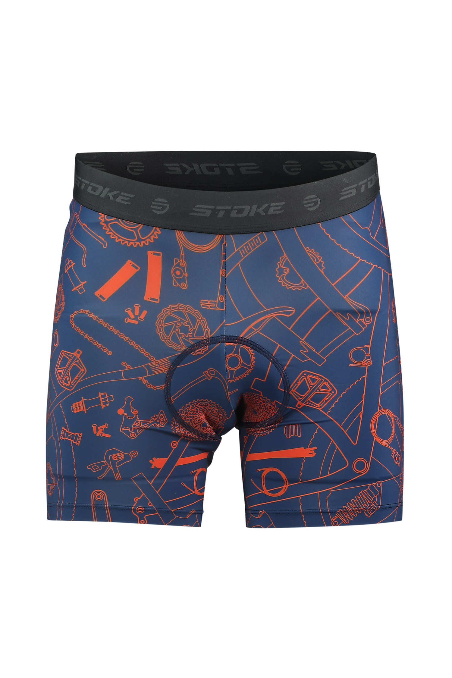 Stoke Performance Liner Herren Bikeshort Blau, Herren, Größe: XL