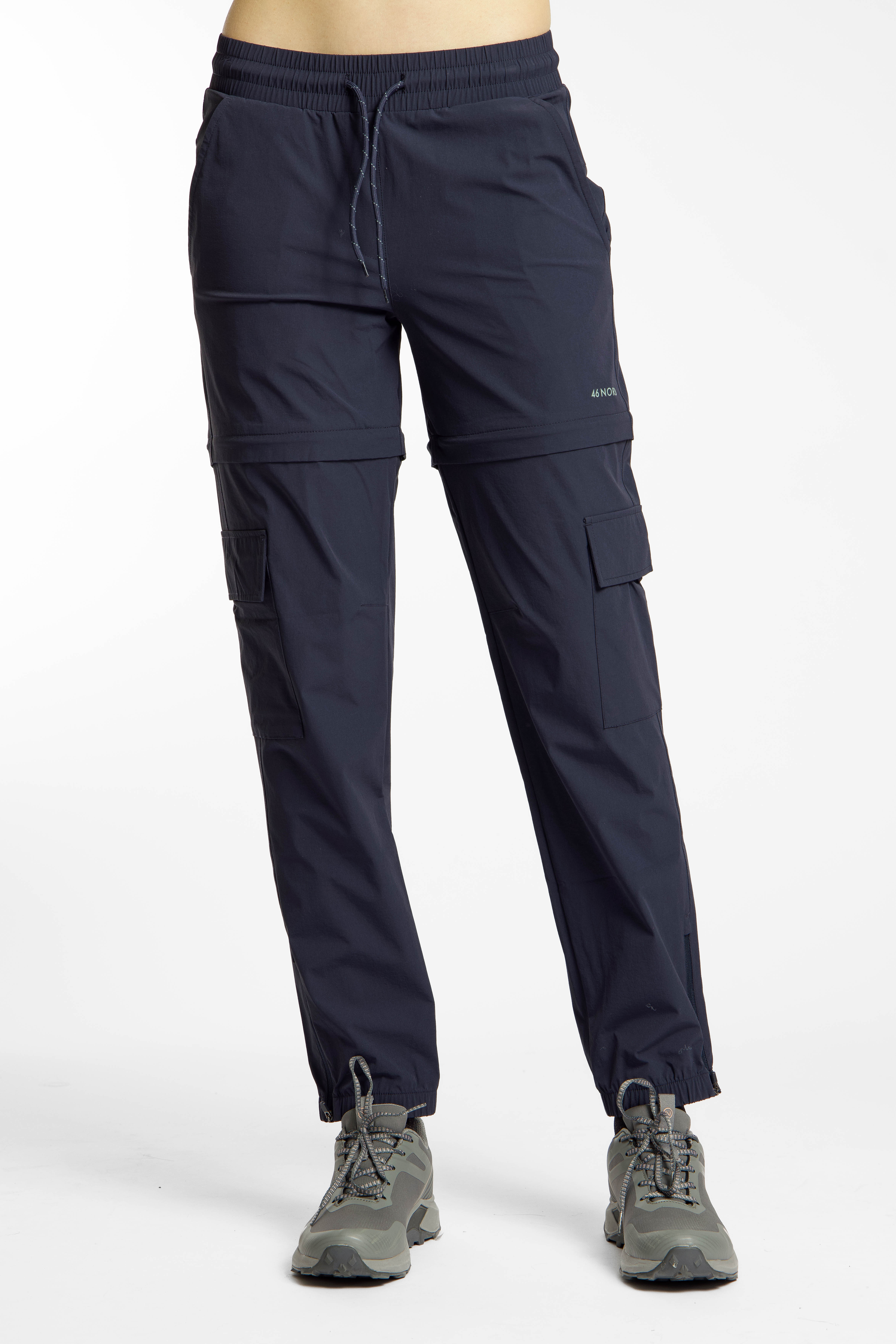 46 NORD Zip-Off Damen Wanderhose Blau, Damen, Größe: 40