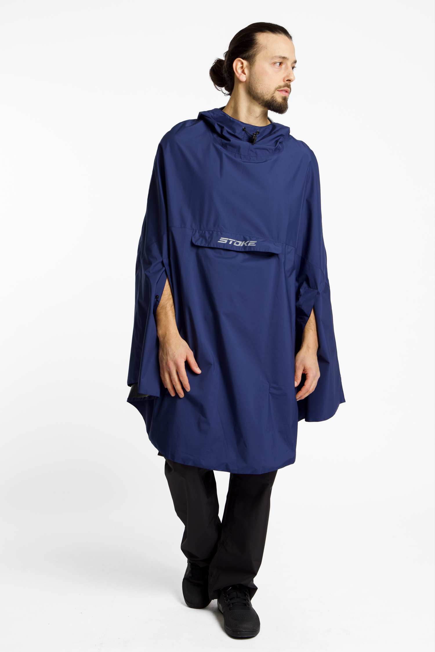 Image of Stoke Ibero Regenponcho Blau, Herren, Größe: L/XL