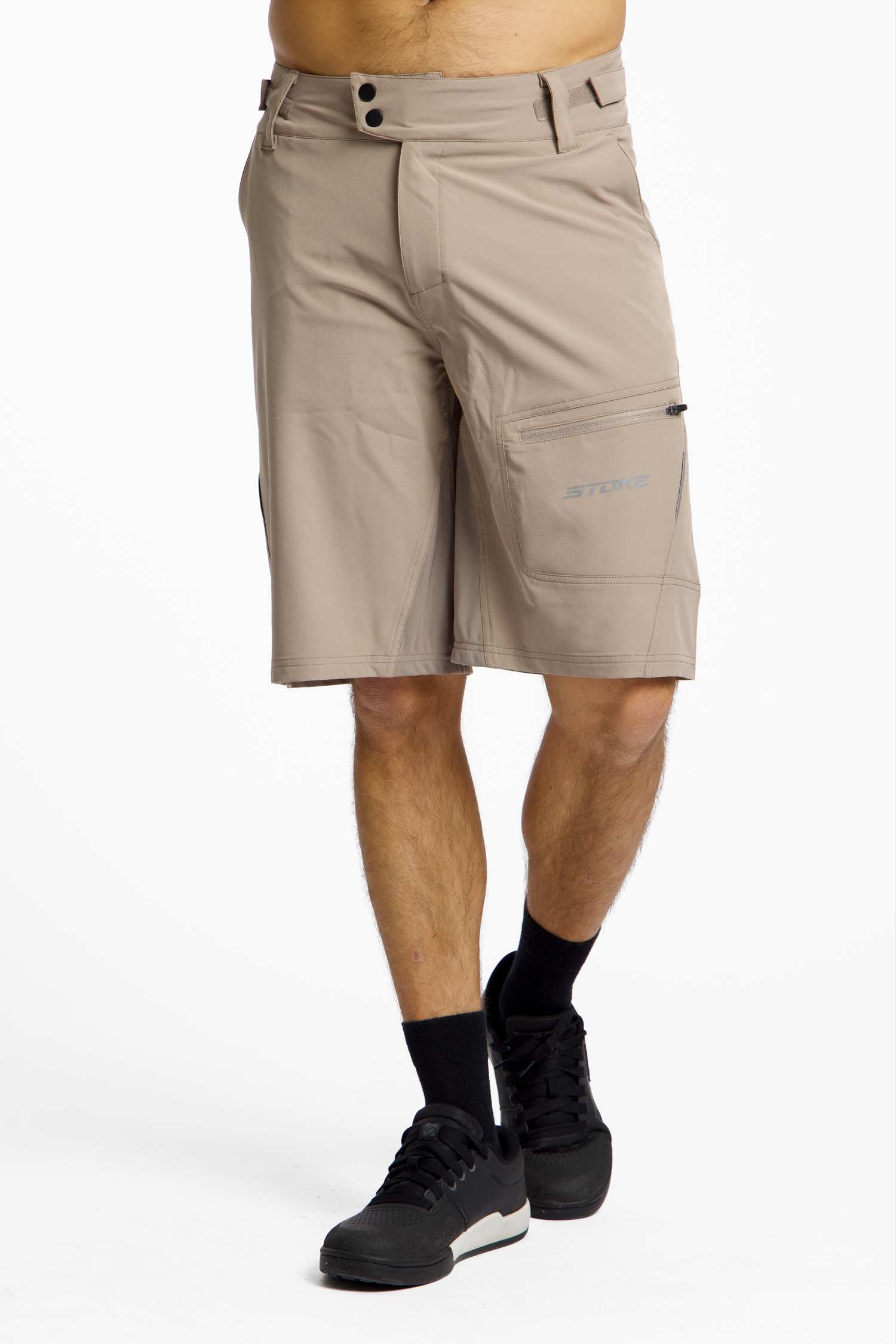 Image of Stoke Baloa Herren Bikeshort Beige, Herren, Größe: M