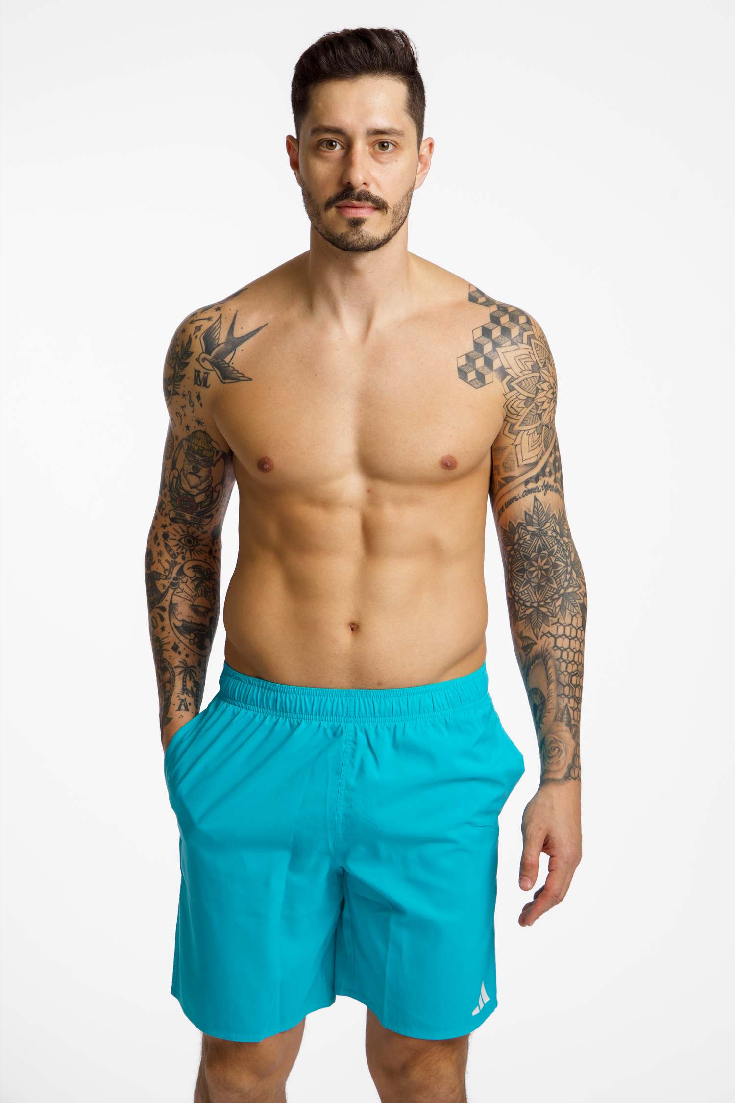Image of adidas 8" Herren Badeshort Türkis, Herren, Größe: XL