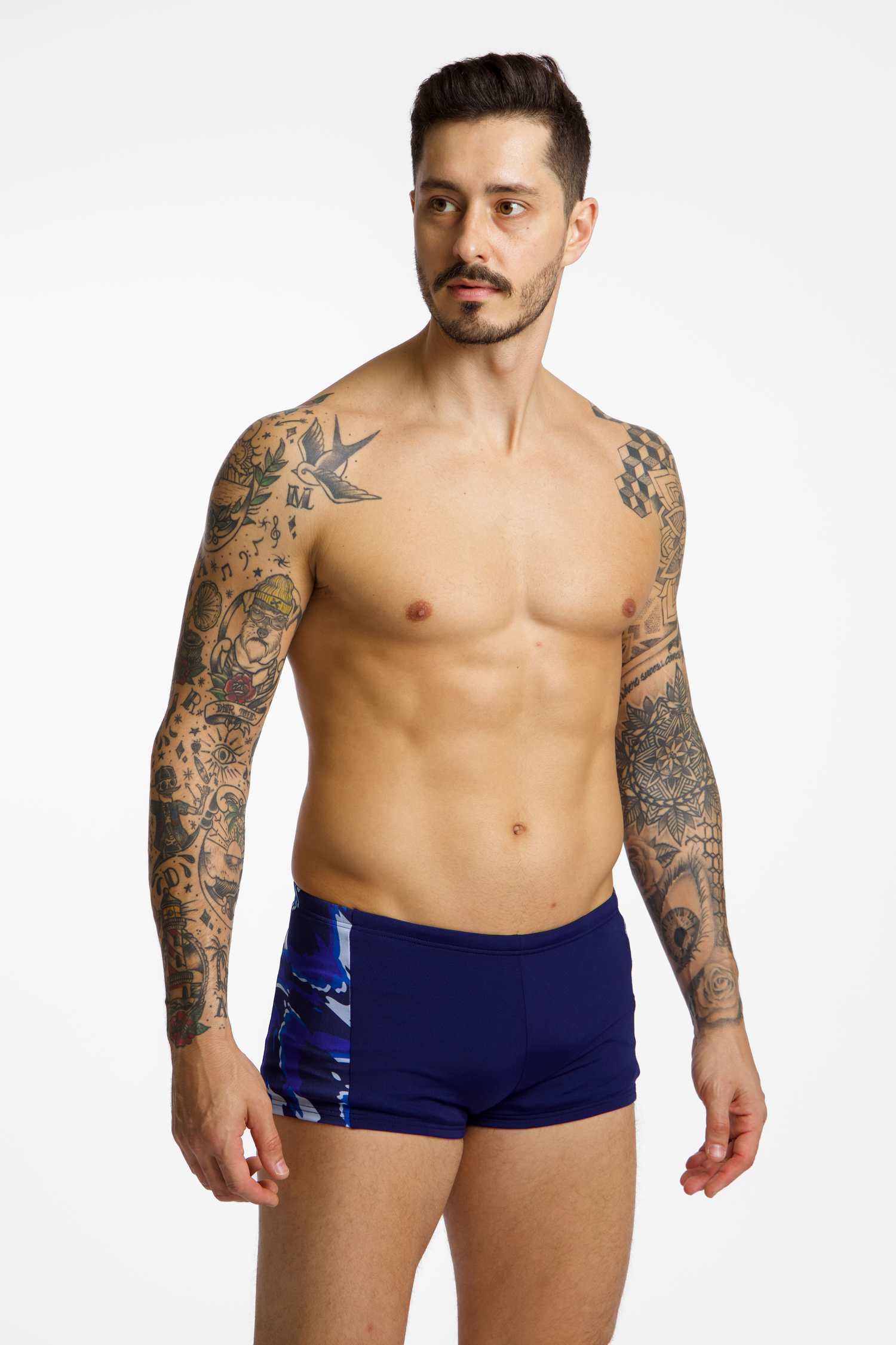Image of adidas Ripstream Team Graphic Herren Badehose Blau, Herren, Größe: 5