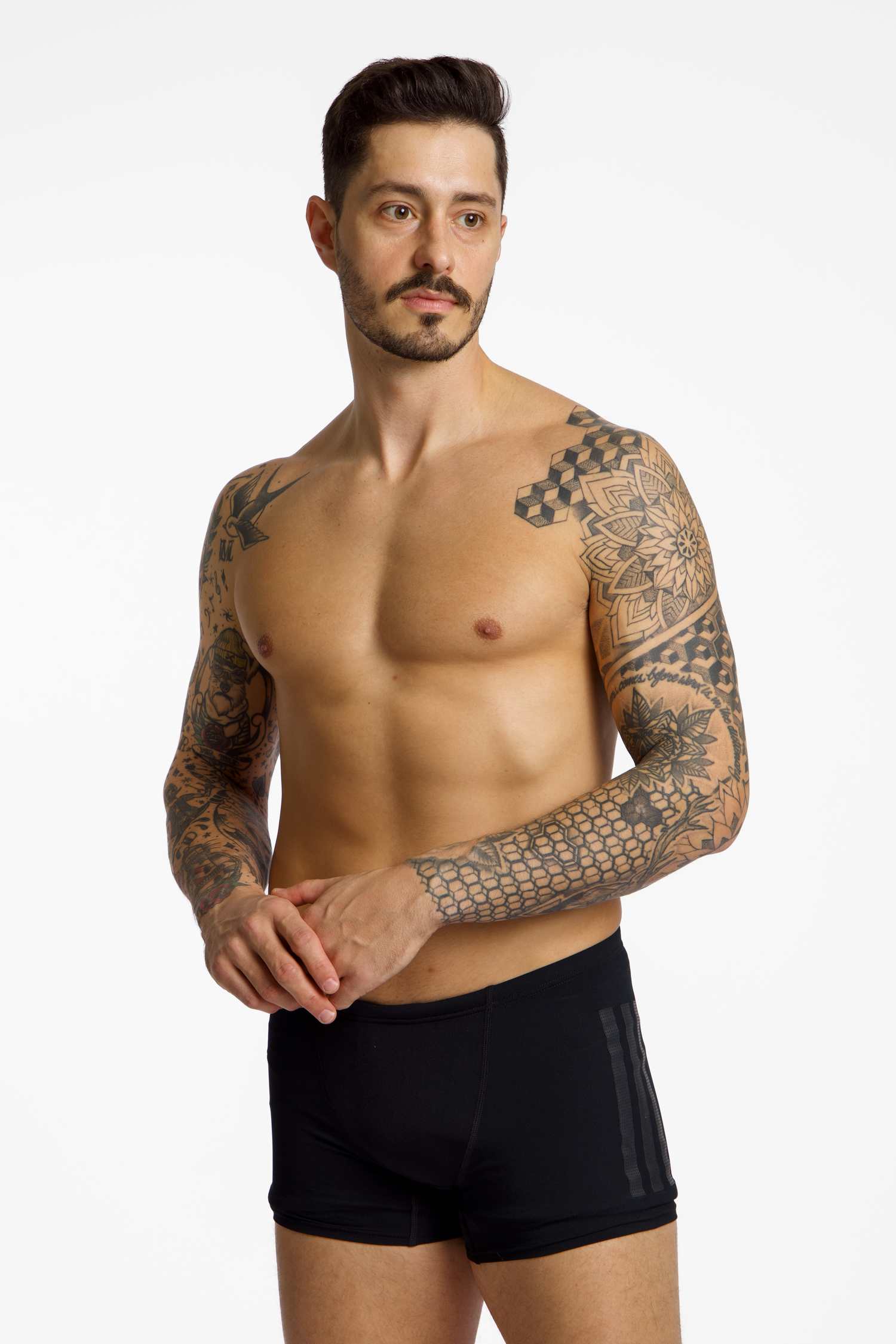 Image of adidas Ripstream Boxer Herren Badehose Schwarz, Herren, Größe: 5