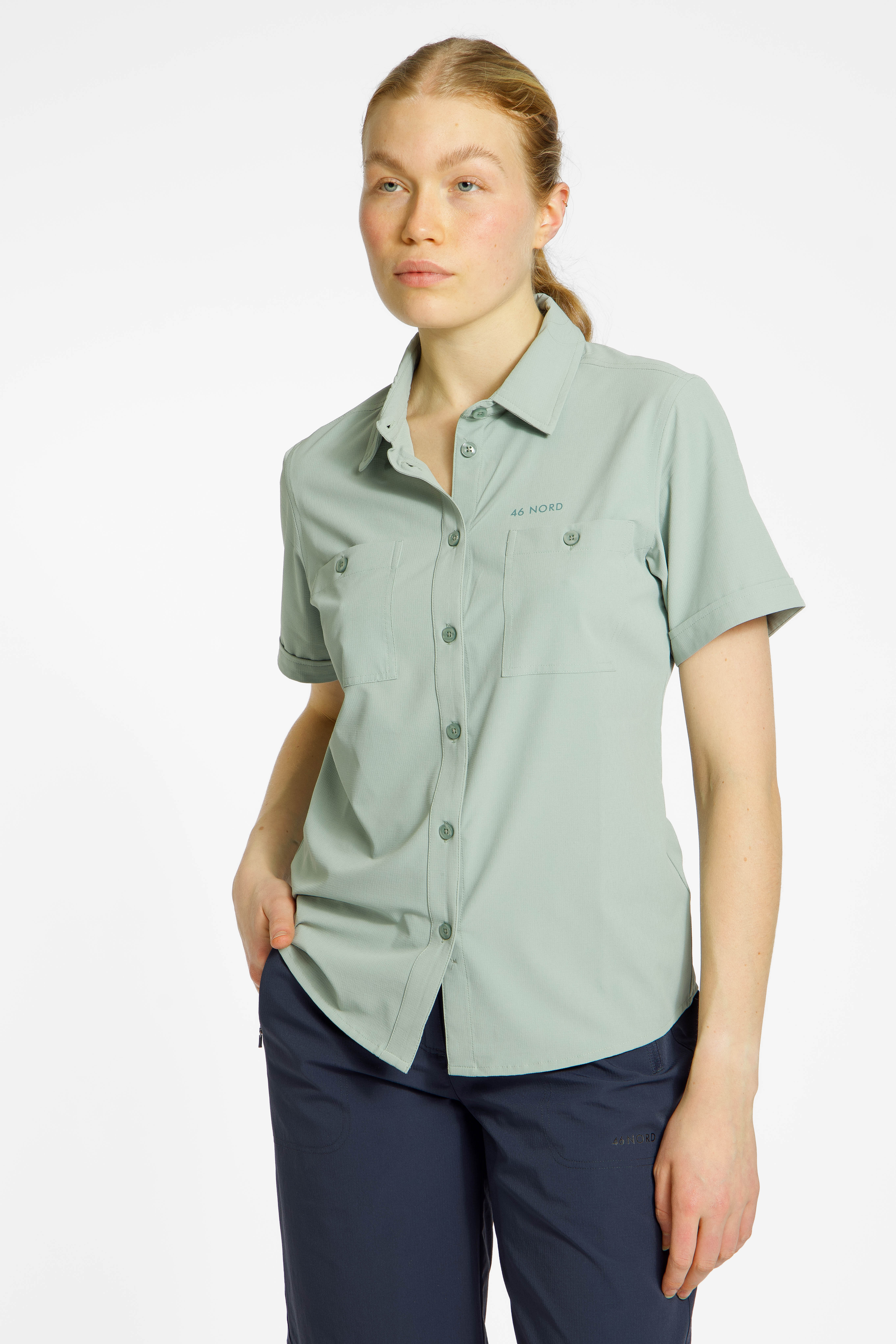 Image of 46 NORD Damen Wanderbluse Grün, Damen, Größe: 36