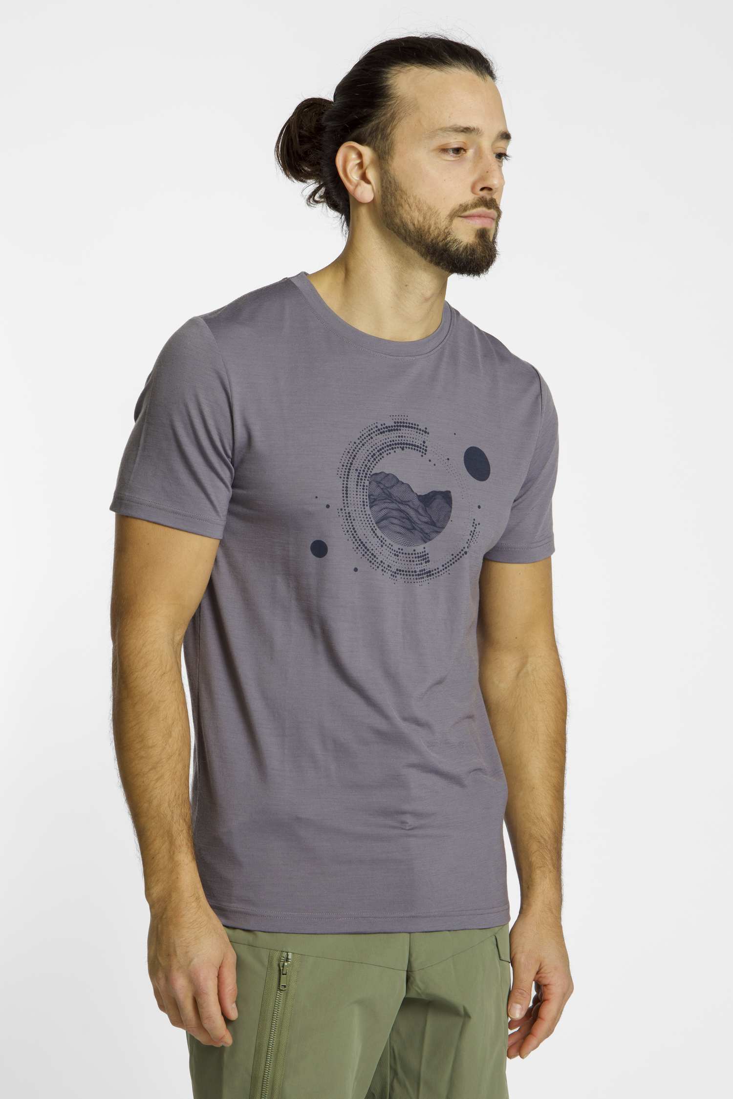 Image of 46 NORD Merino Herren T-Shirt Lila, Herren, Größe: XXL