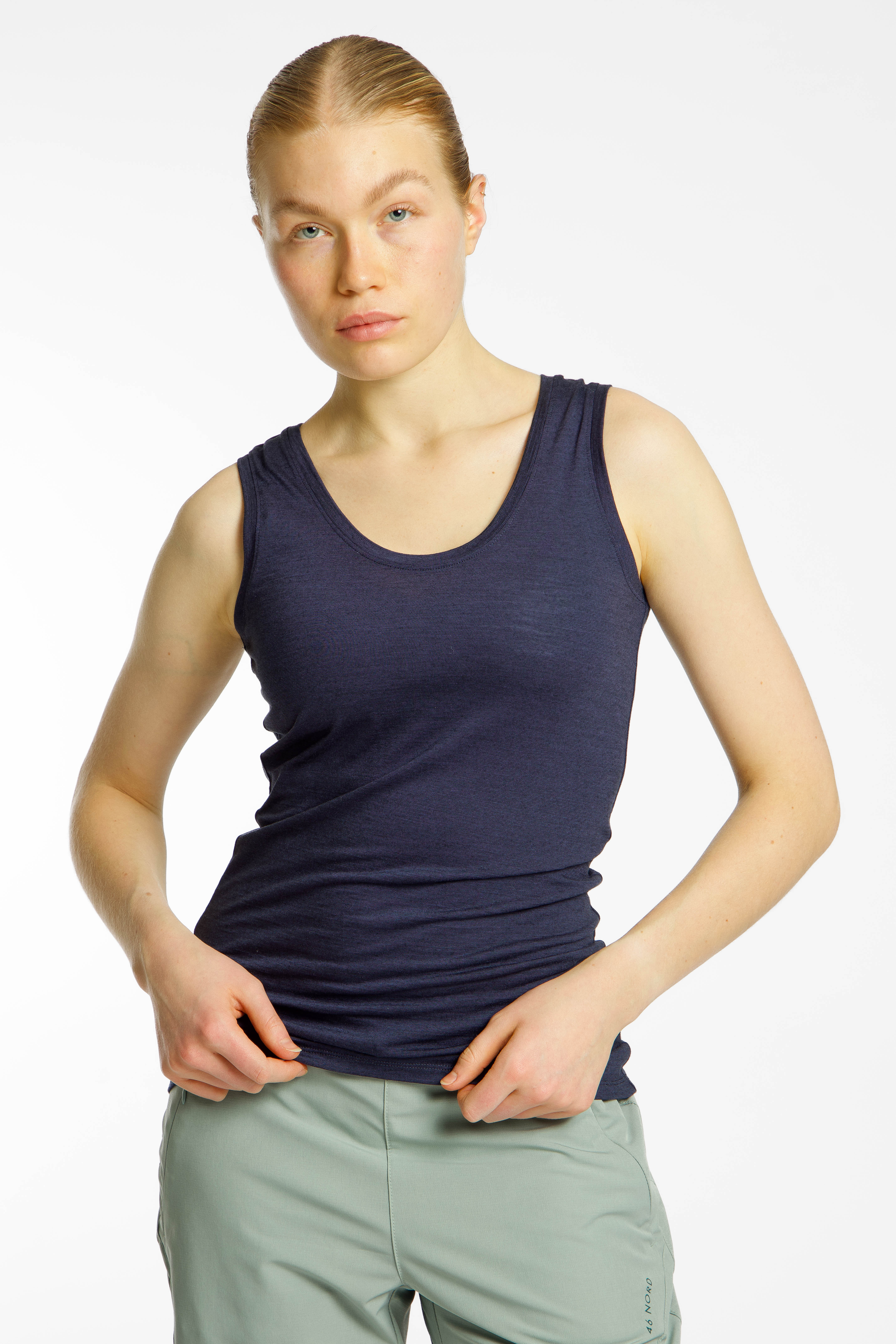 Image of 46 NORD Merino Damen Top Blau, Damen, Größe: 38