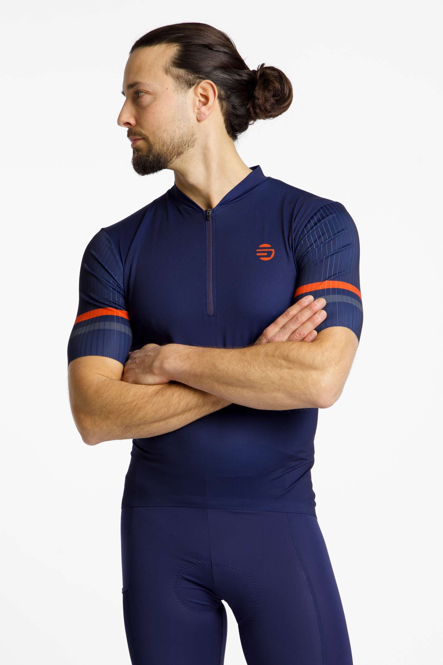 Image of Stoke Rubus Half-Zip Herren Biketrikot Blau, Herren, Größe: L