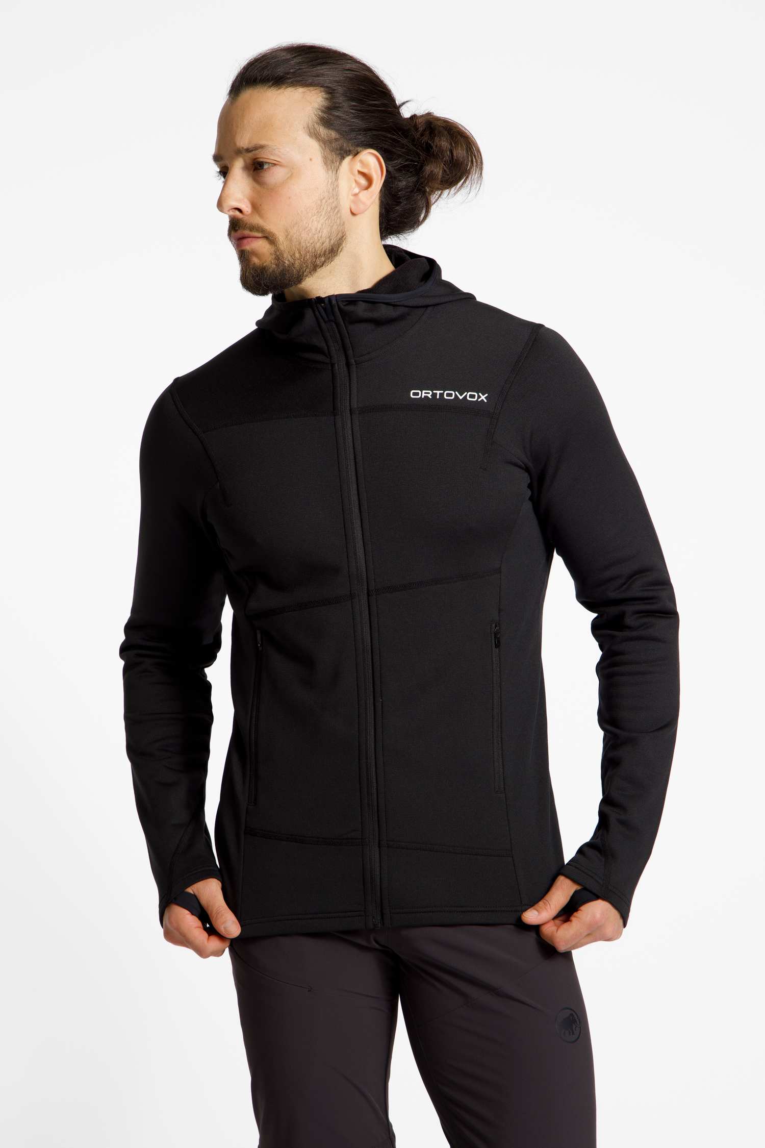 Image of Ortovox Fleece Light Hoody Herren Midlayer Schwarz, Herren, Größe: L