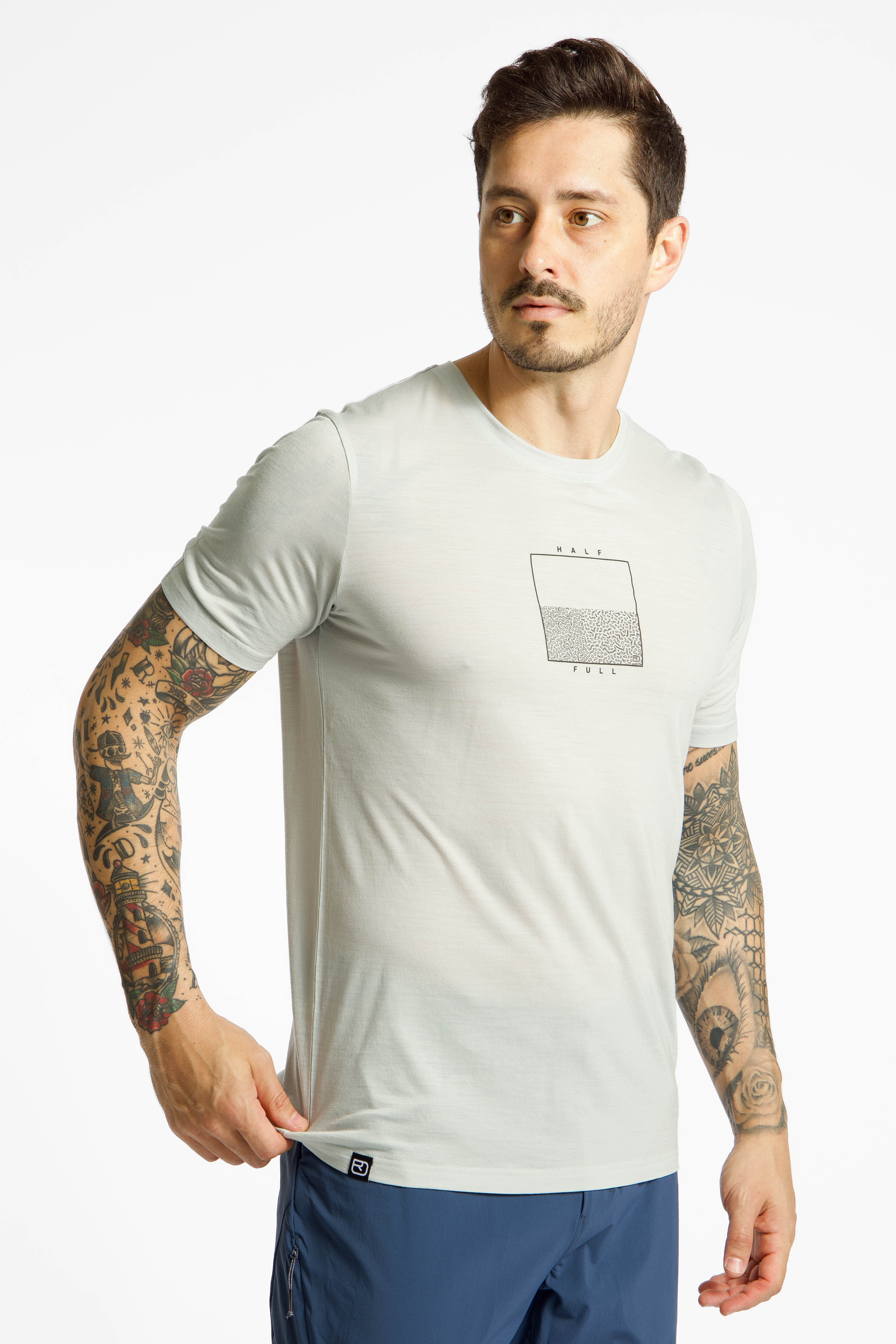 Image of Ortovox 150 Cool Half Full Herren T-Shirt Grau, Herren, Größe: XXL