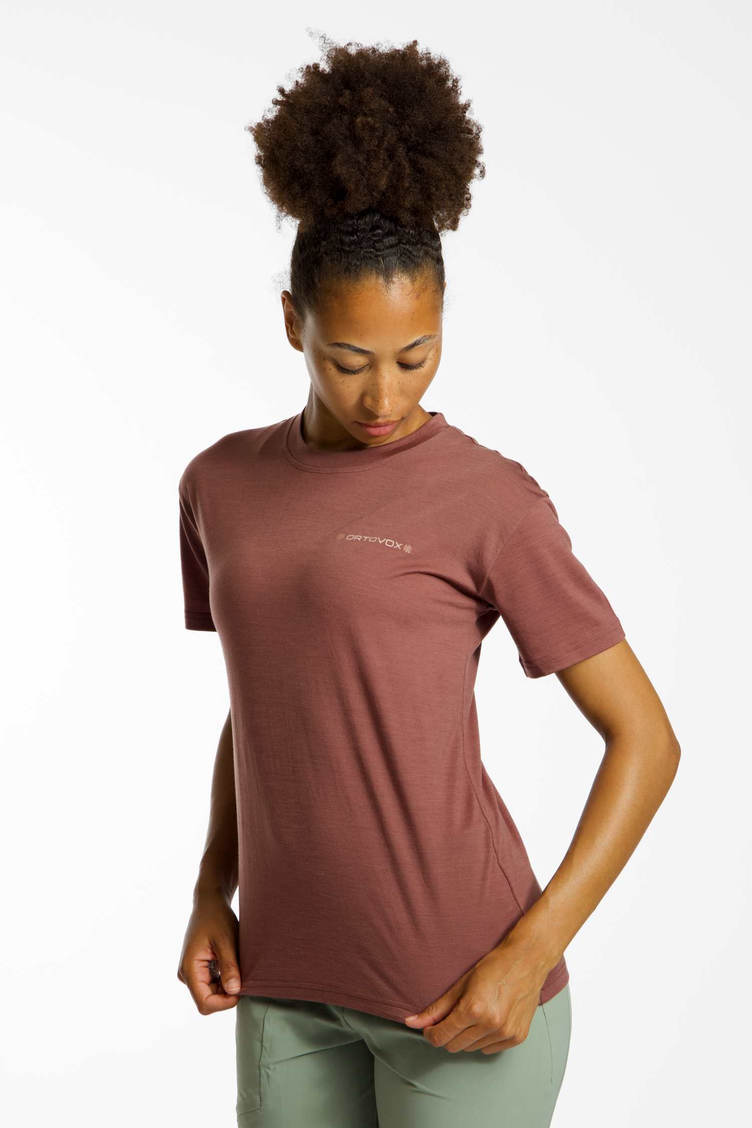 Image of Ortovox 150 Cool Climbing Vibes Damen T-Shirt Taupe, Damen, Größe: L