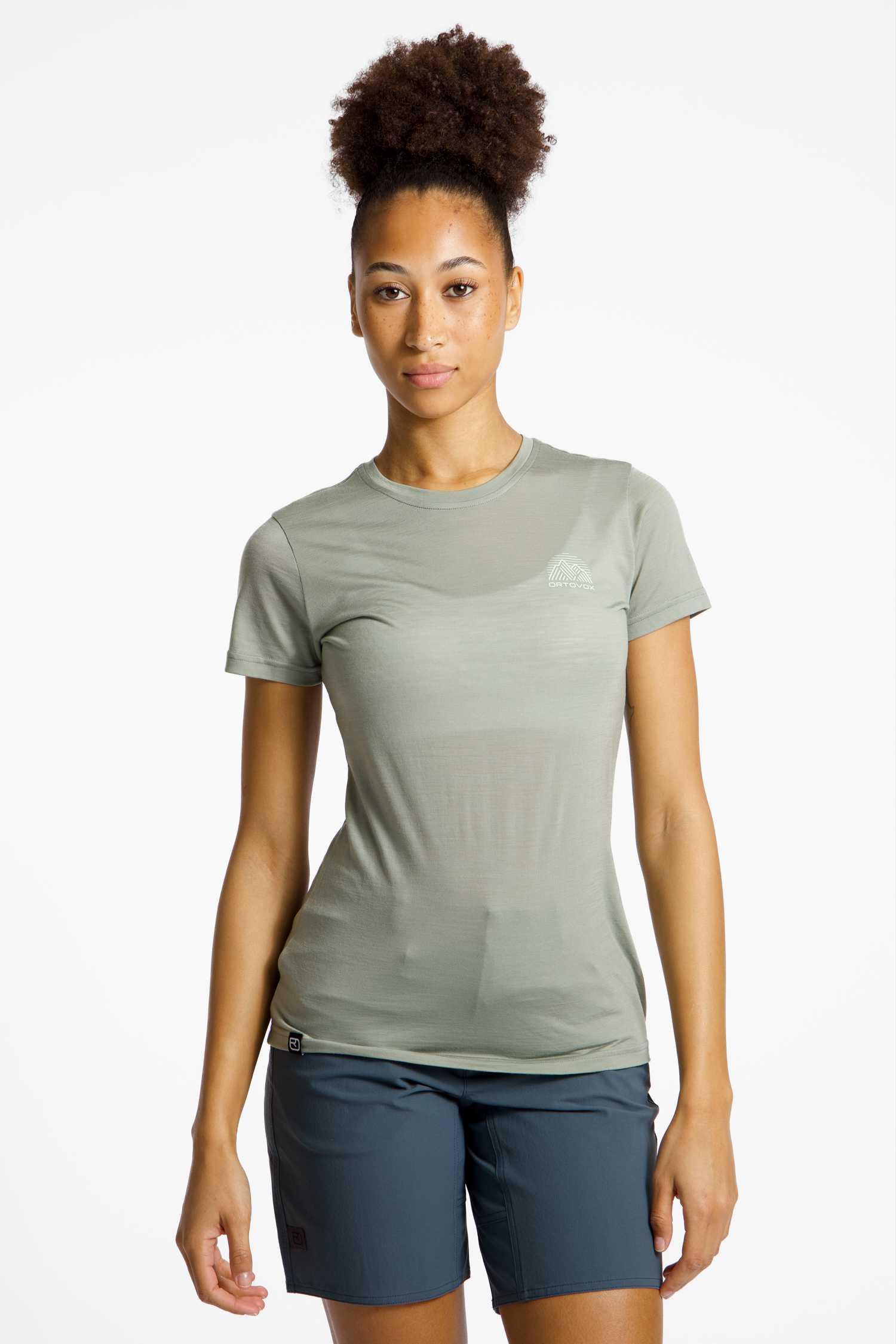 Image of Ortovox 120 Cool Tec MTN Stripe Damen T-Shirt Grau, Damen, Größe: L