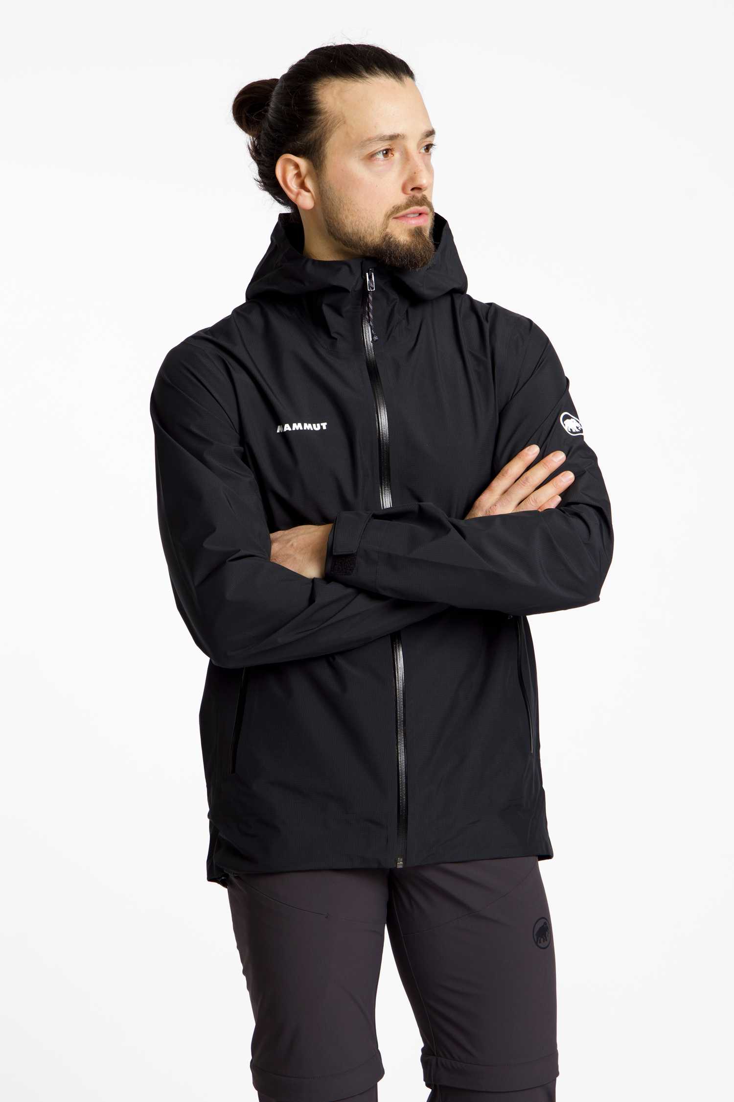 MAMMUT Alto Light Hooded Herren Outdoorjacke Schwarz, Herren, Größe: XXL