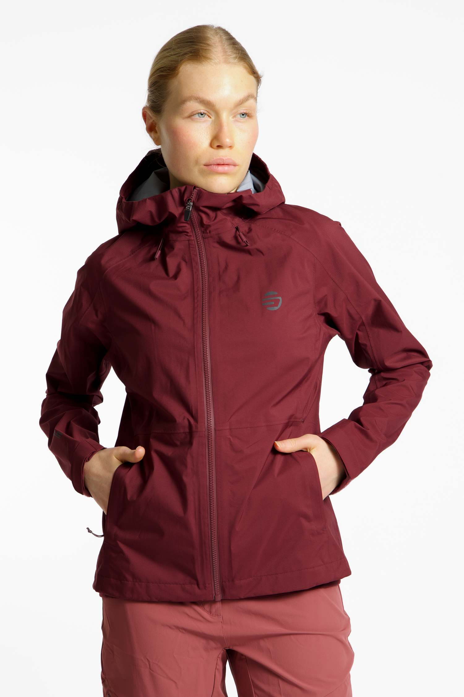 Stoke 3L Rain Damen Bikejacke Rot, Damen, Größe: L