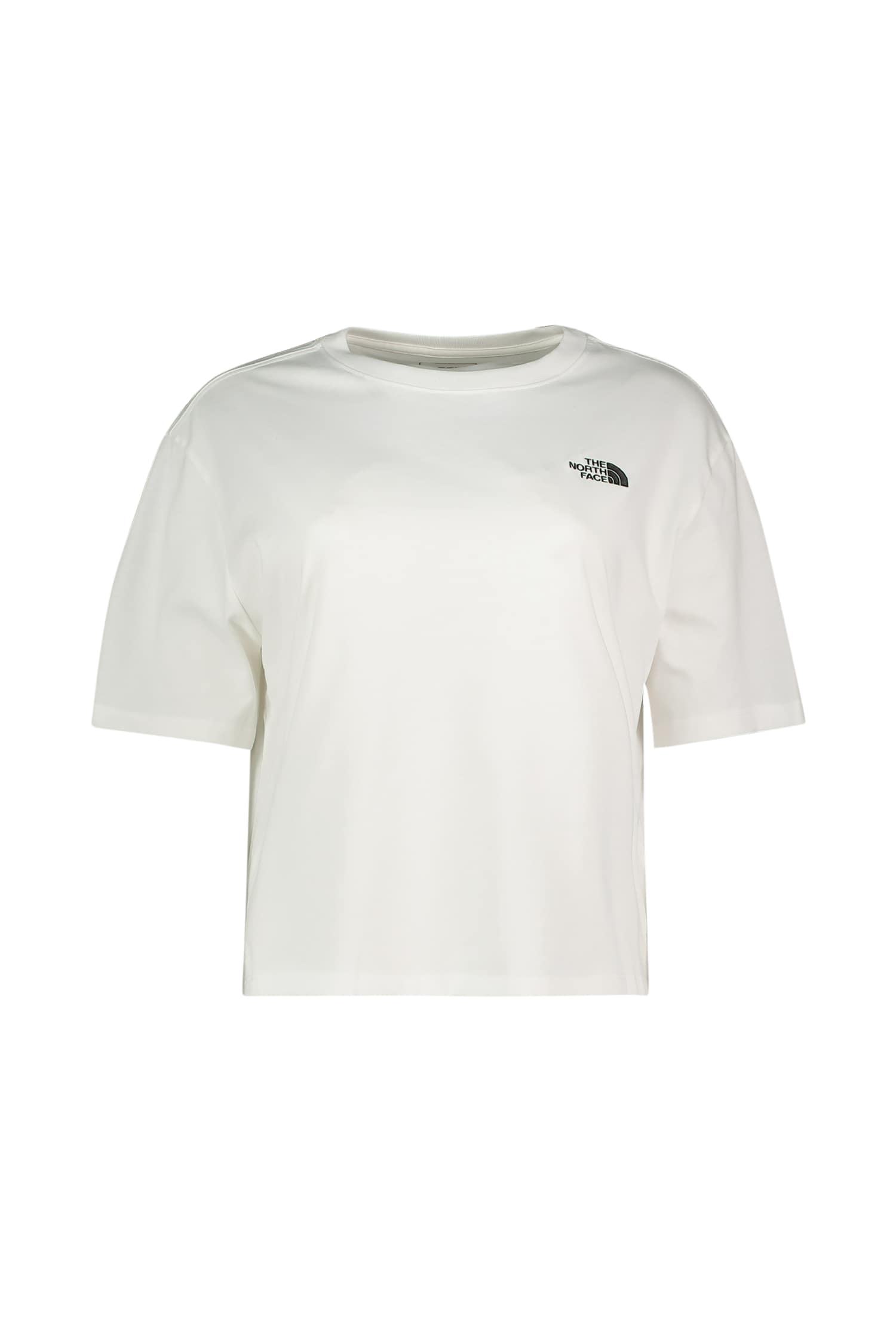 Image of The North Face Evolution Simple Dome Cropped Relaxed Damen T-Shirt Weiss, Damen, Größe: L